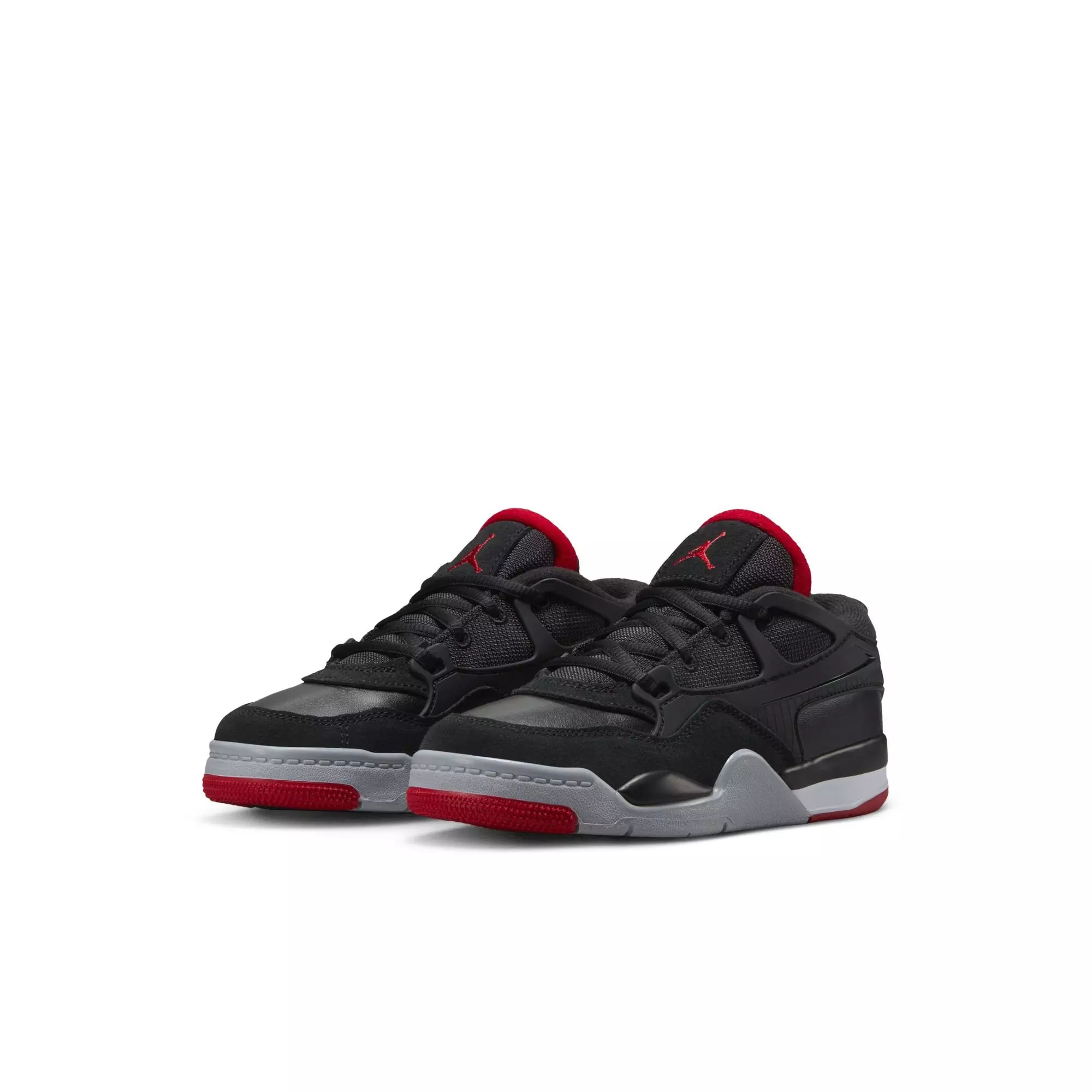 Jordan 4 RM "Black/Varsity Red/Wolf Grey/White" Preschool Boys' Shoe - BLACK/RED