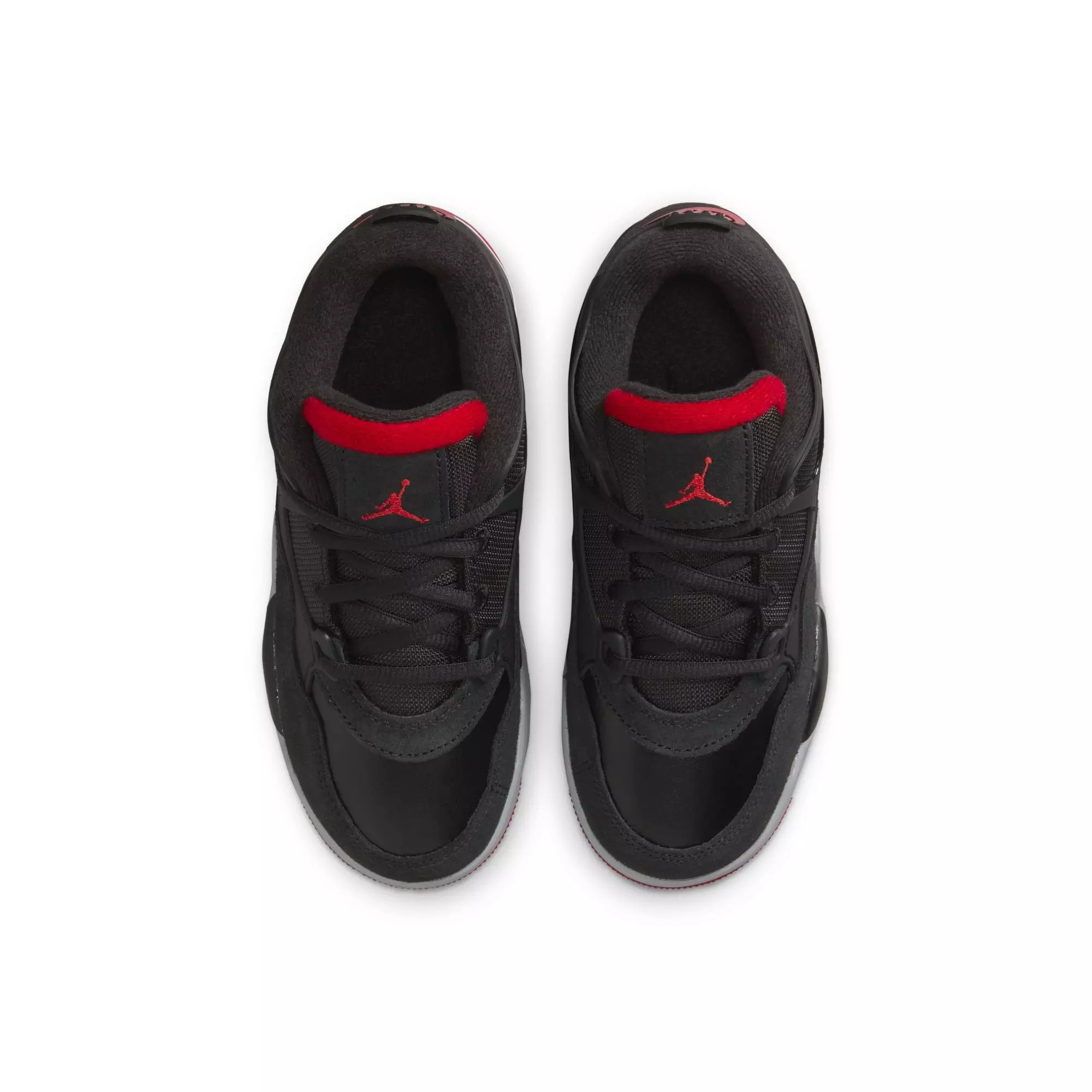 Jordan 4 RM "Black/Varsity Red/Wolf Grey/White" Preschool Boys' Shoe - BLACK/RED