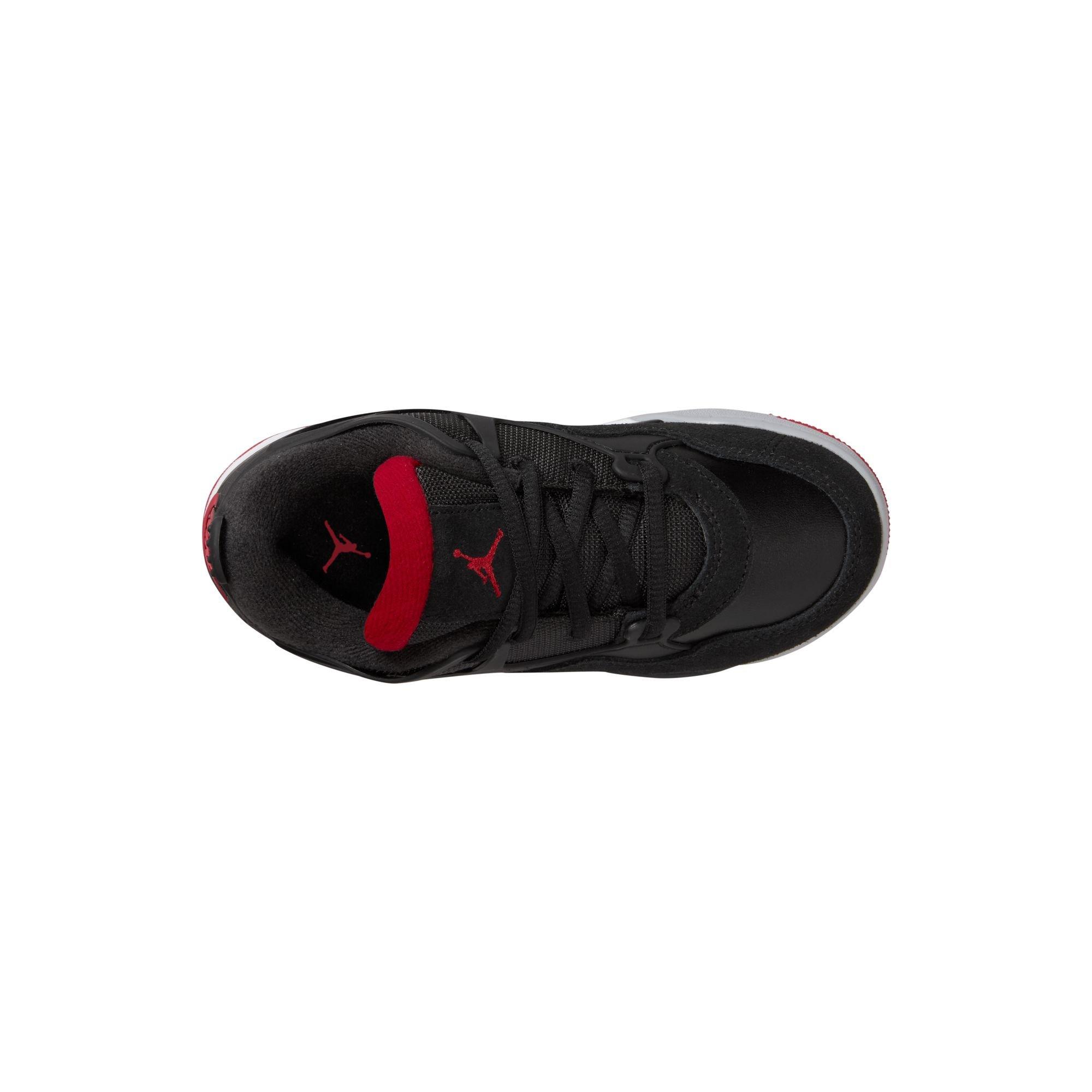 Jordan 4 RM Preschool Boys' "Black/Varsity Red/Wolf Grey/White" Shoe