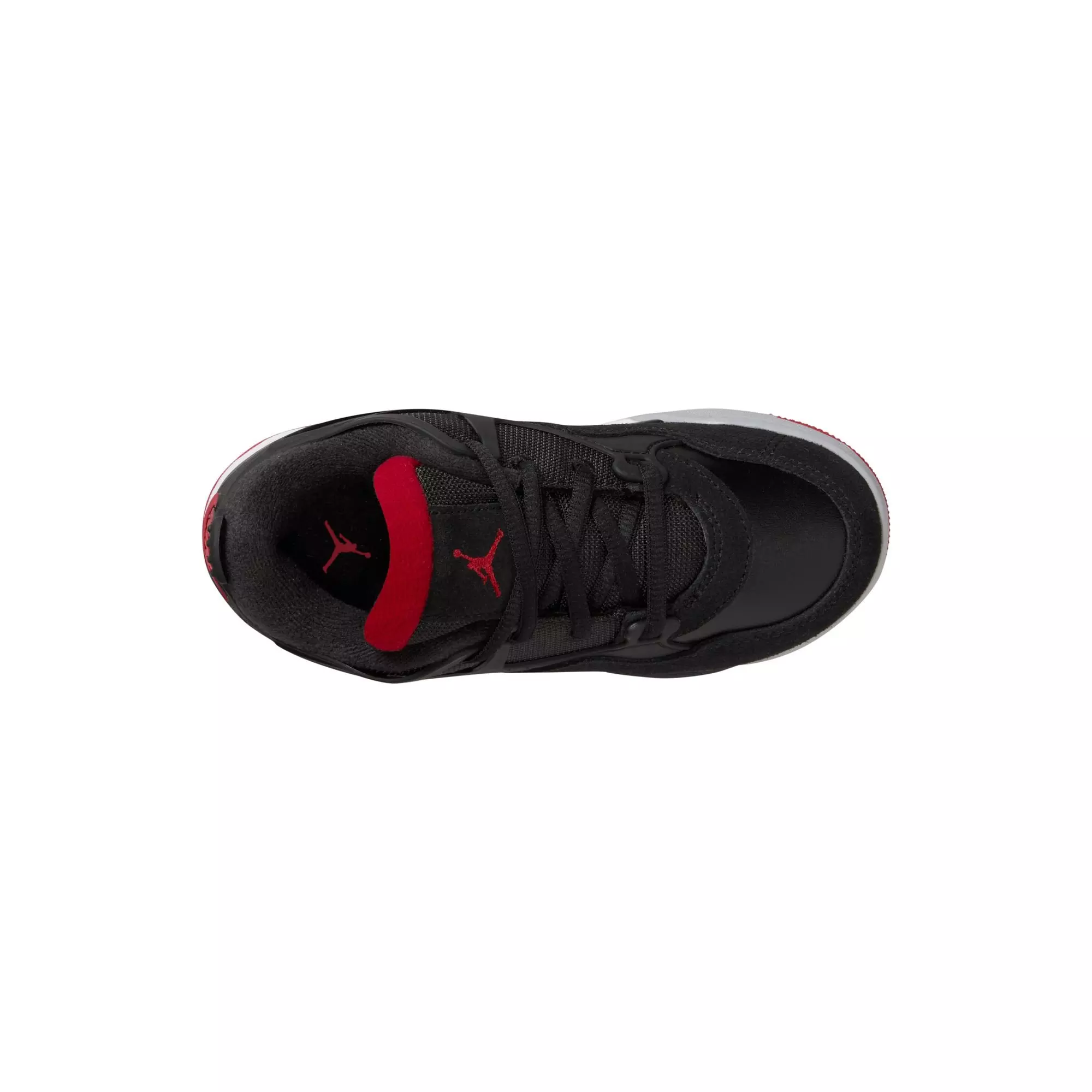 Jordan 4 RM "Black/Varsity Red/Wolf Grey/White" Preschool Boys' Shoe - BLACK/RED