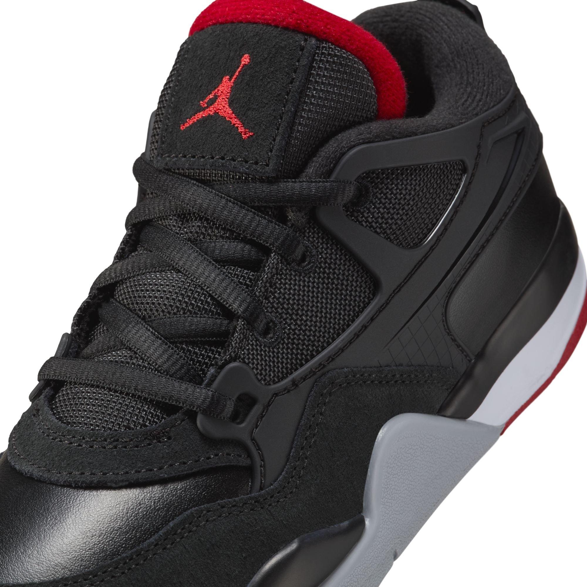 Jordan 4 RM Preschool Boys' "Black/Varsity Red/Wolf Grey/White" Shoe