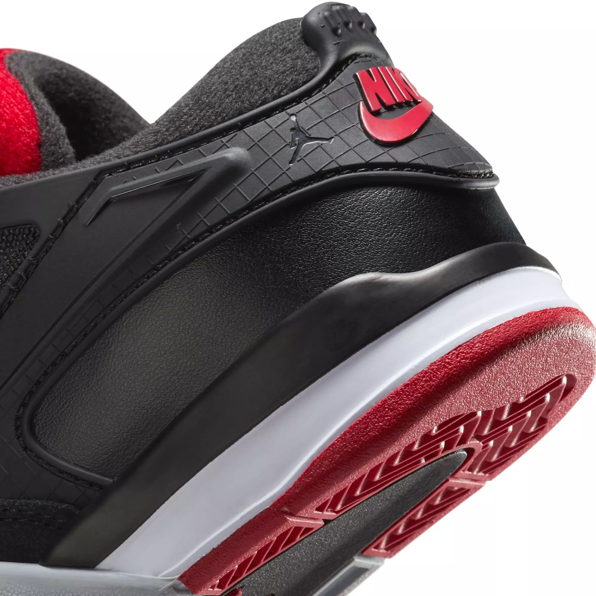 Jordan 4 RM "Black/Varsity Red/Wolf Grey/White" Preschool Boys' Shoe - BLACK/RED