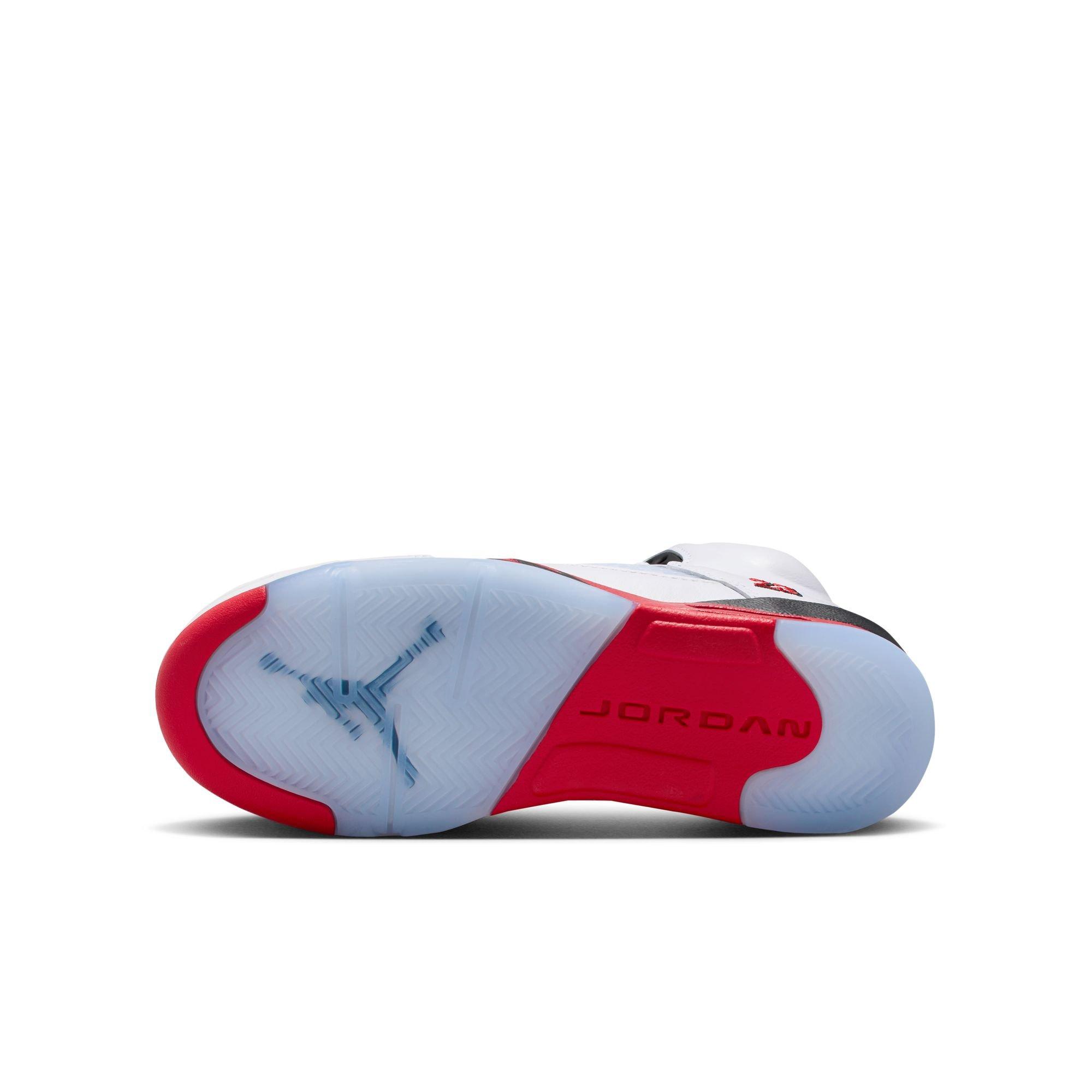 Jordan 5 Retro Grade School Kids' "Fire Red" Shoe