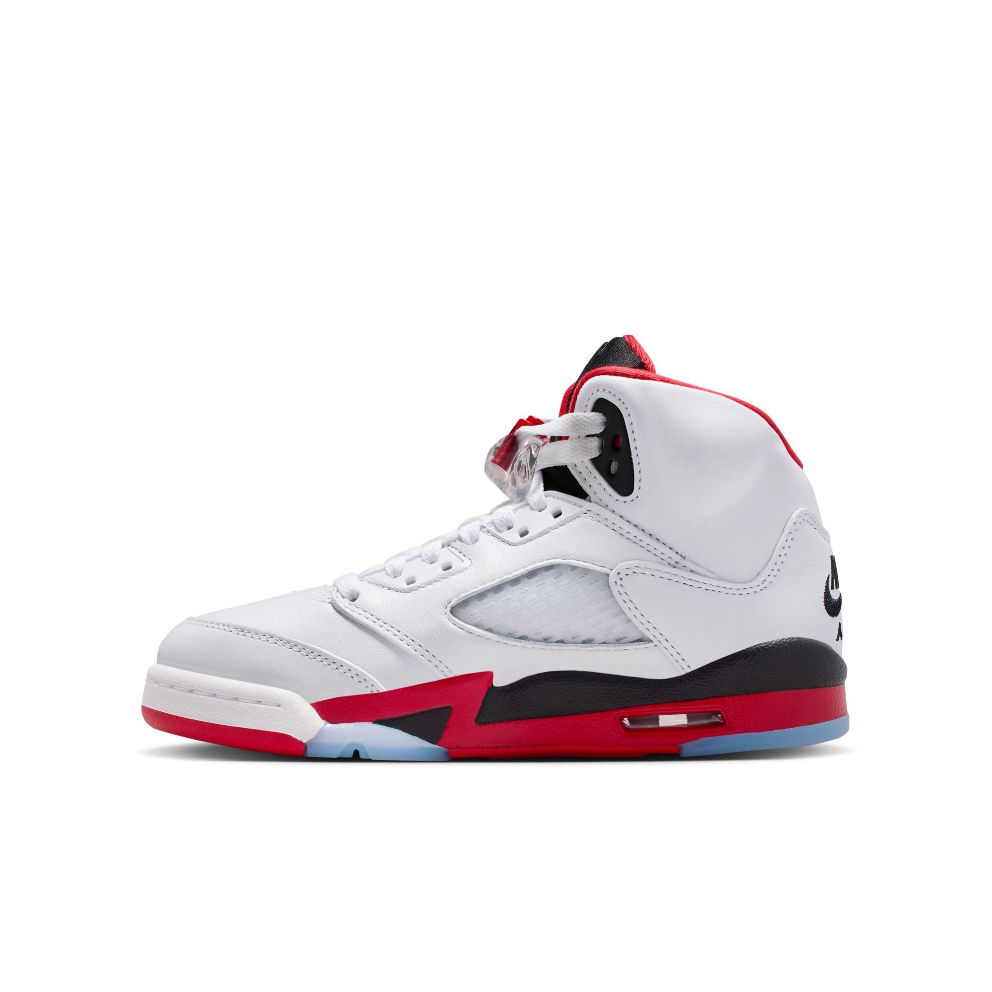 Jordan 5 Retro Grade School Kids' "Fire Red" Shoe