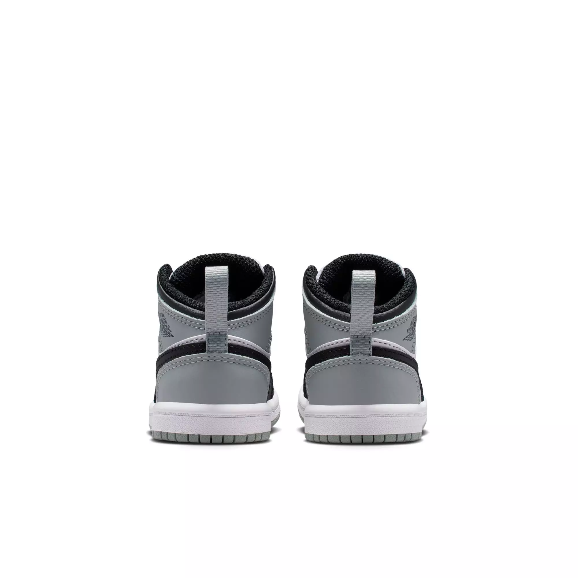 Jordan 1 Mid "White/Black/Lt Smoke Grey" Toddler Boys' Shoe - BLACK/GREY/WHITE