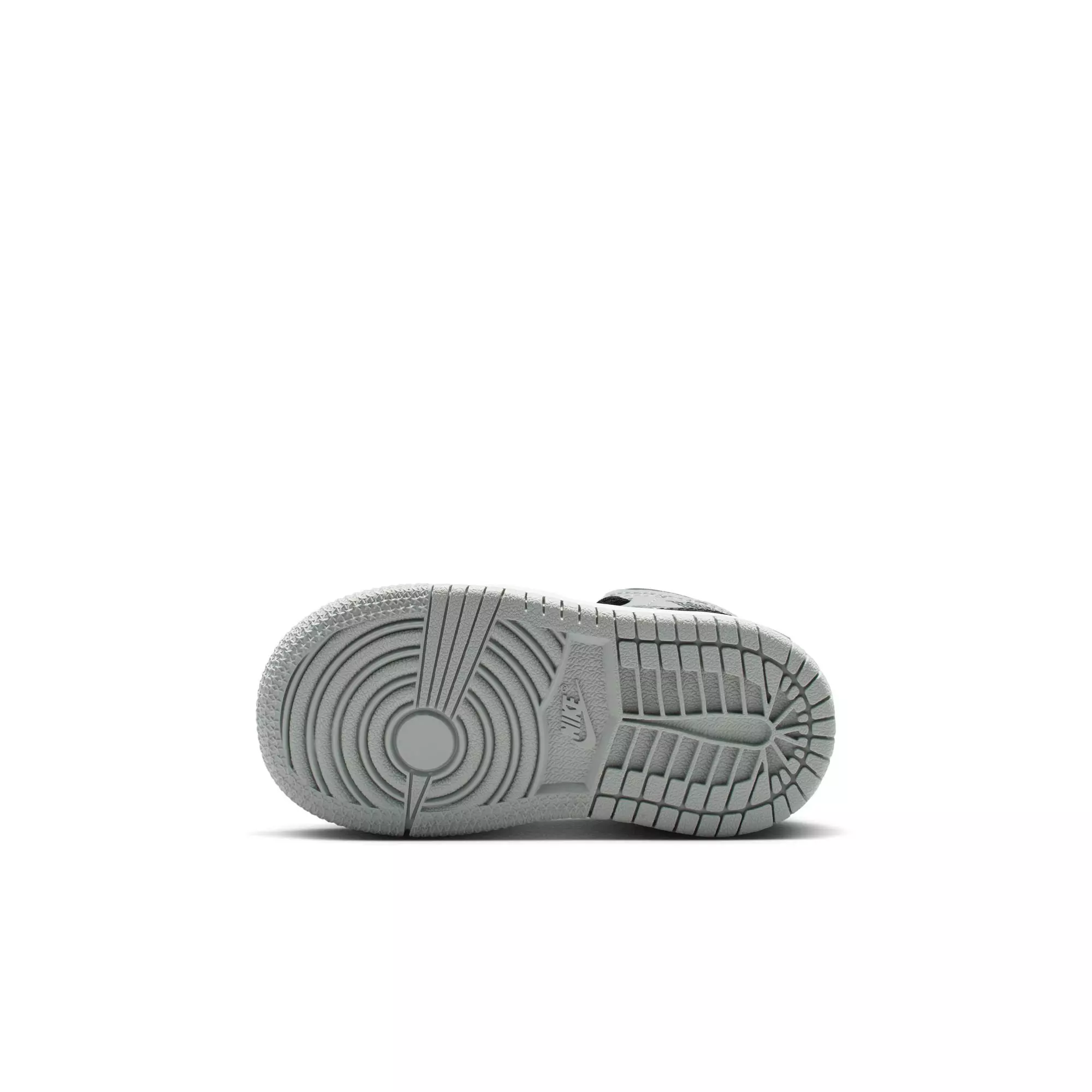 Jordan 1 Mid "White/Black/Lt Smoke Grey" Toddler Boys' Shoe - BLACK/GREY/WHITE