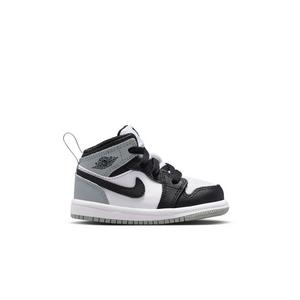 Jordan 1 Mid "White/Black/Lt Smoke Grey" Toddler Boys' Shoe