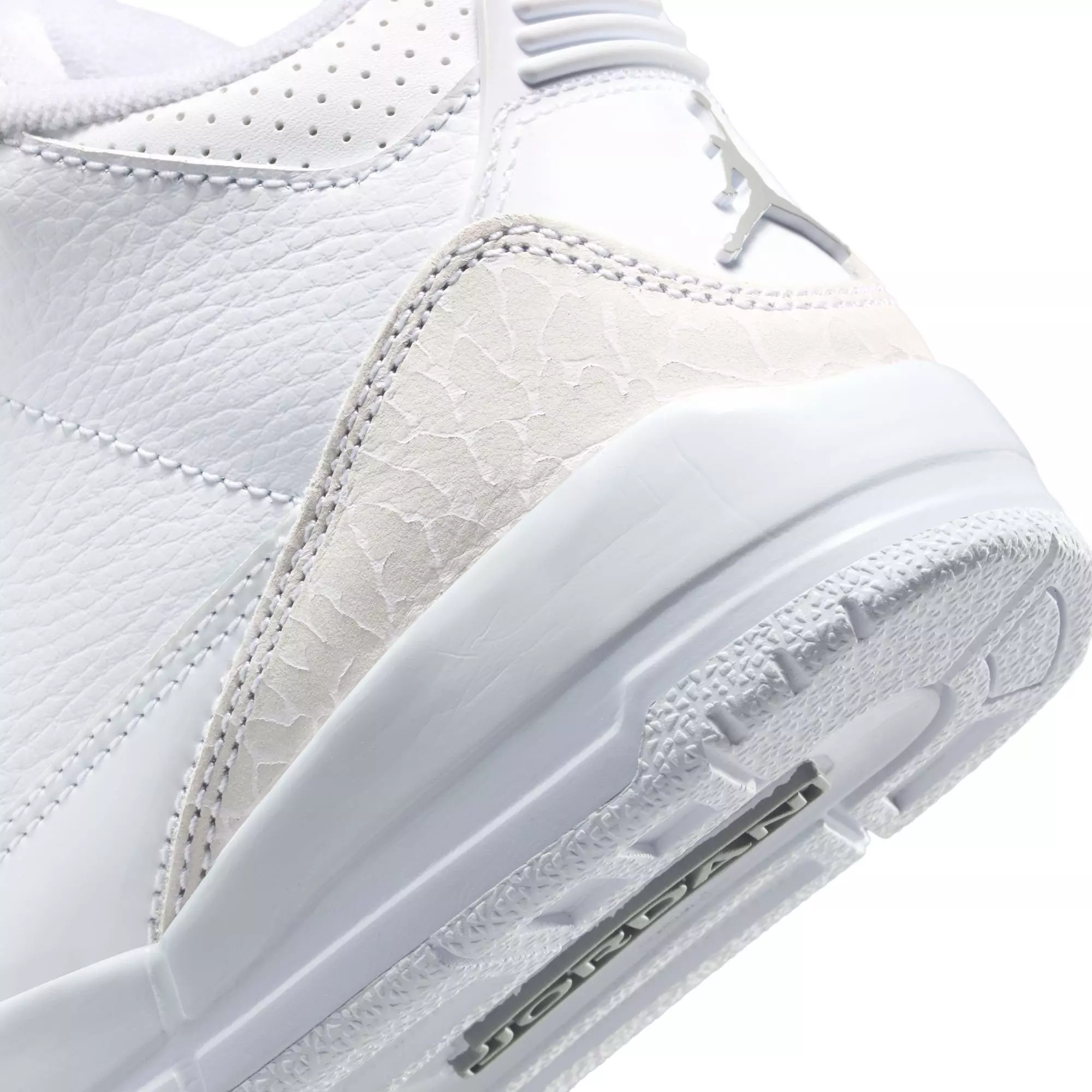 Jordan 3 Retro “Pure Money” Preschool Kids' Shoe - WHITE/METALLIC SILVER