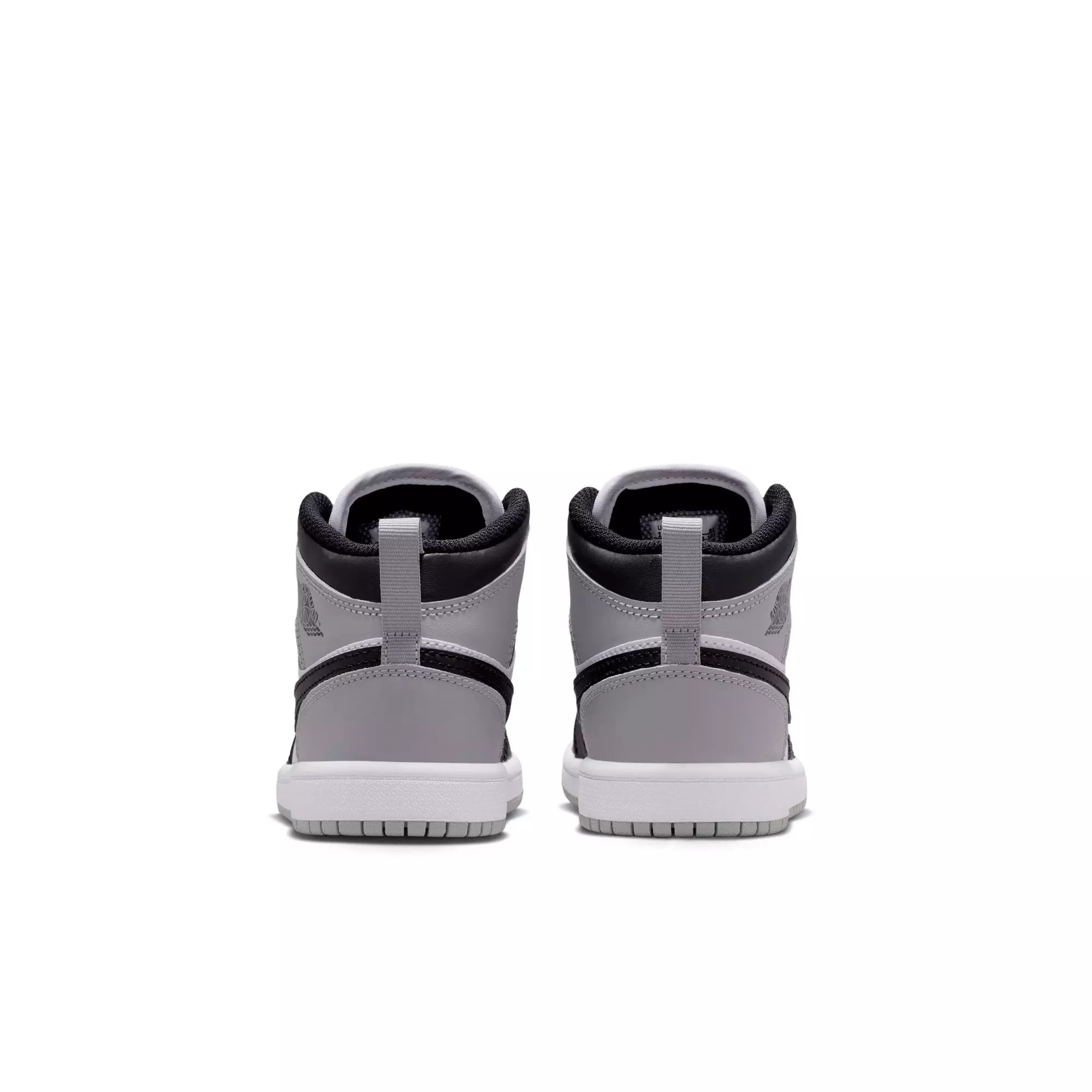 Jordan 1 Mid "White/Black/Lt Smoke Grey" Preschool Boys' Shoe - BLACK/GREY/WHITE