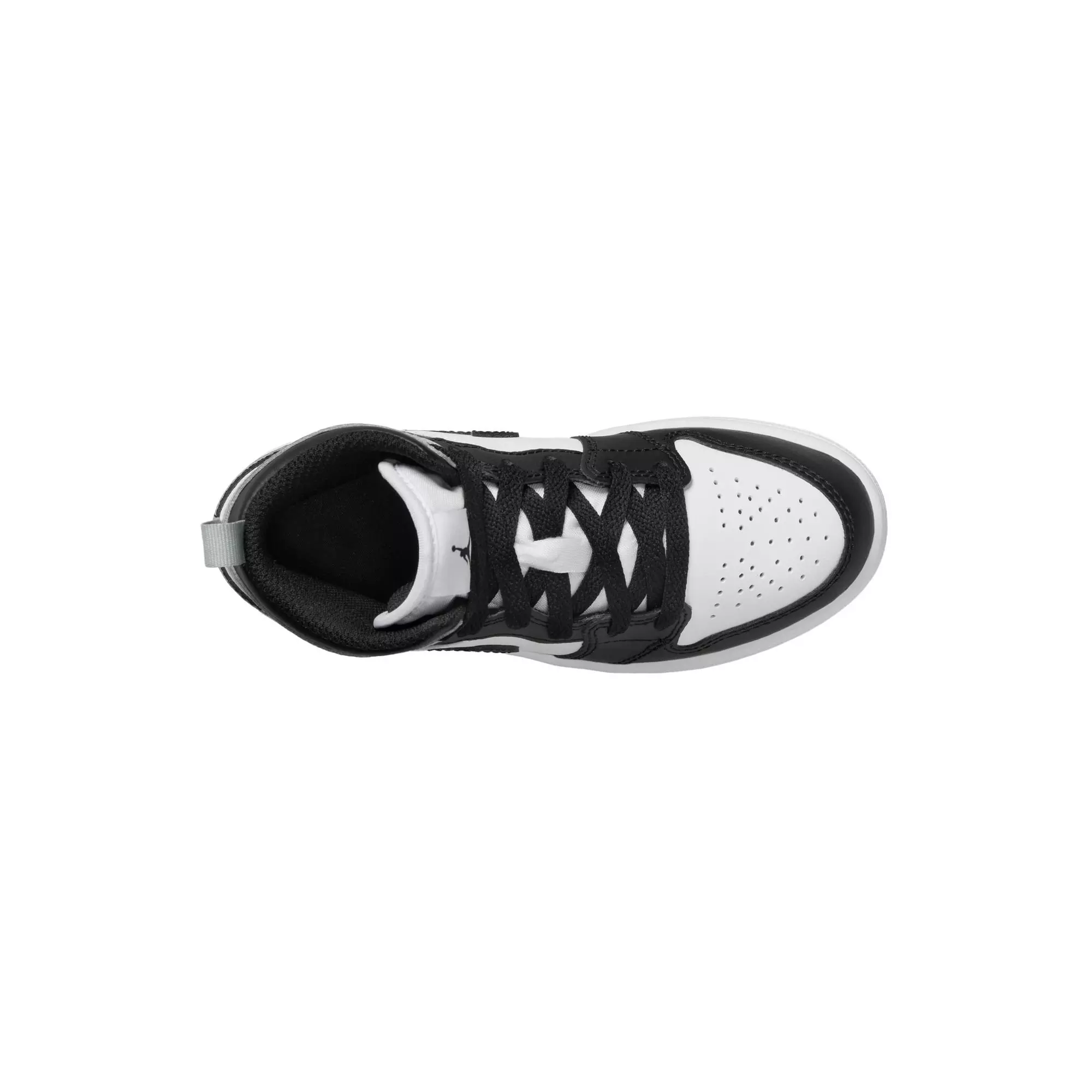 Jordan 1 Mid "White/Black/Lt Smoke Grey" Preschool Boys' Shoe - BLACK/GREY/WHITE