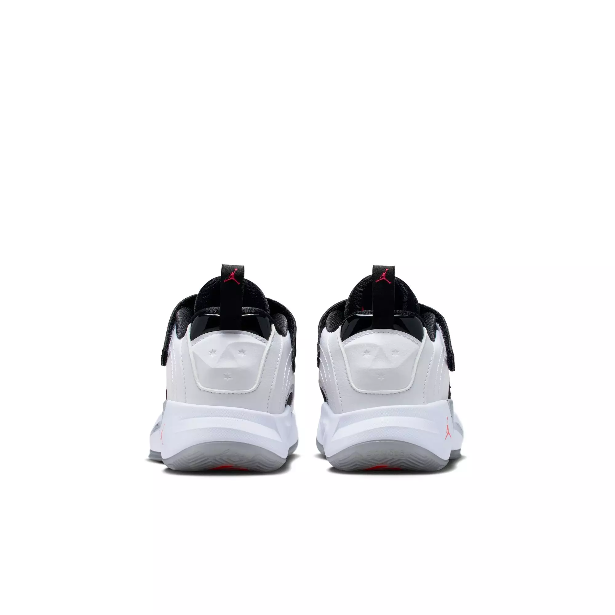 Jordan Luka 4 "White Cement" Preschool Kids' Basketball Shoe - WHITE/BRIGHT CRIMSON/BLACK