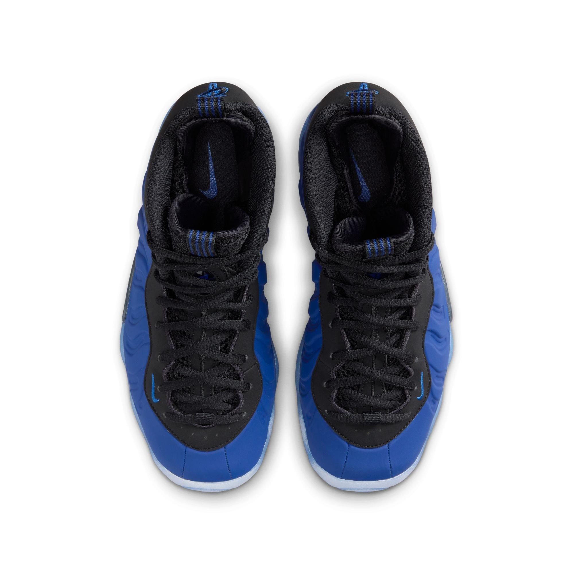 Nike Little Posite One "Deep Royal/Black" Grade School Boys' Shoe - BLUE/BLACK Thumbnail View 6