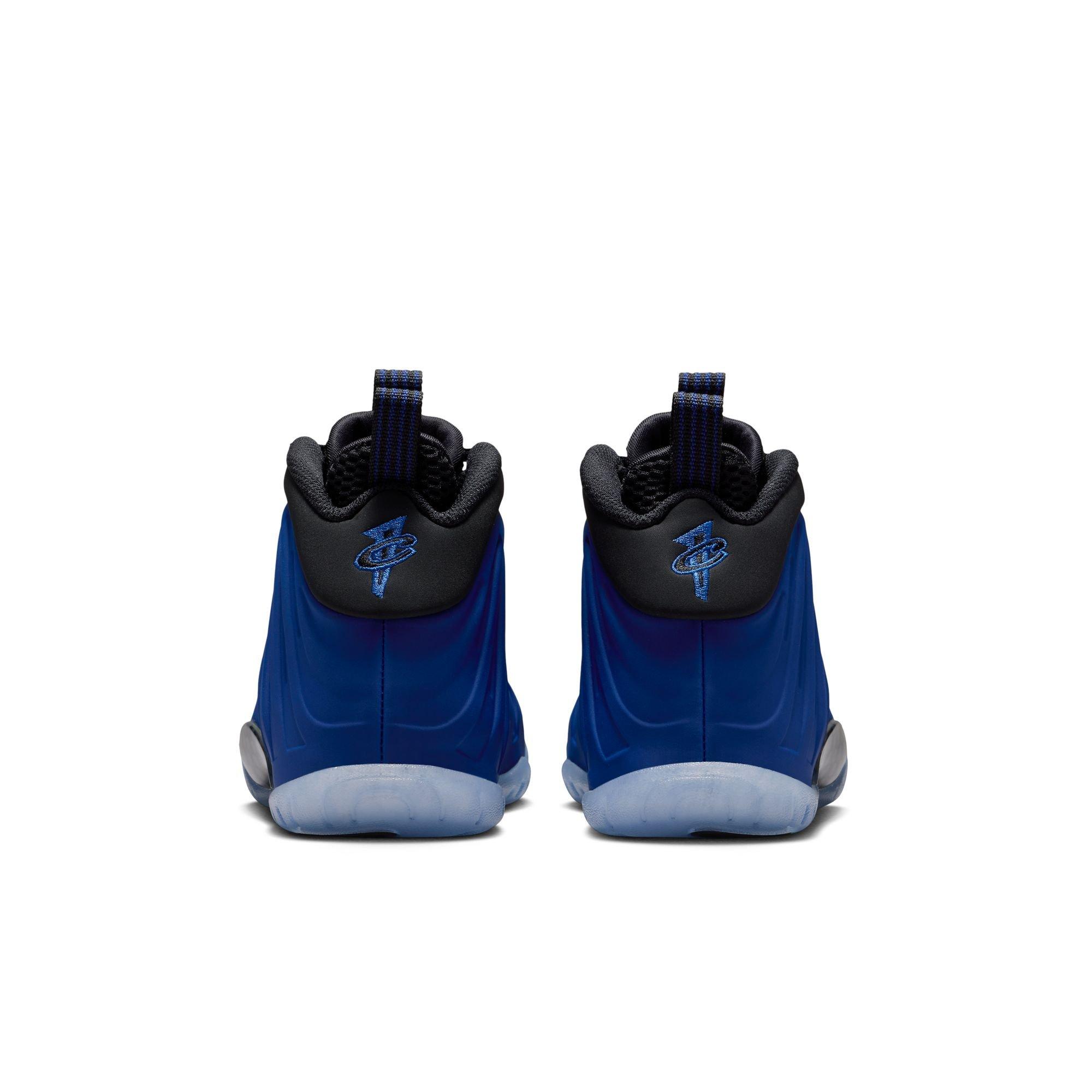 Nike Little Posite One "Deep Royal/Black" Grade School Boys' Shoe - BLUE/BLACK Thumbnail View 7