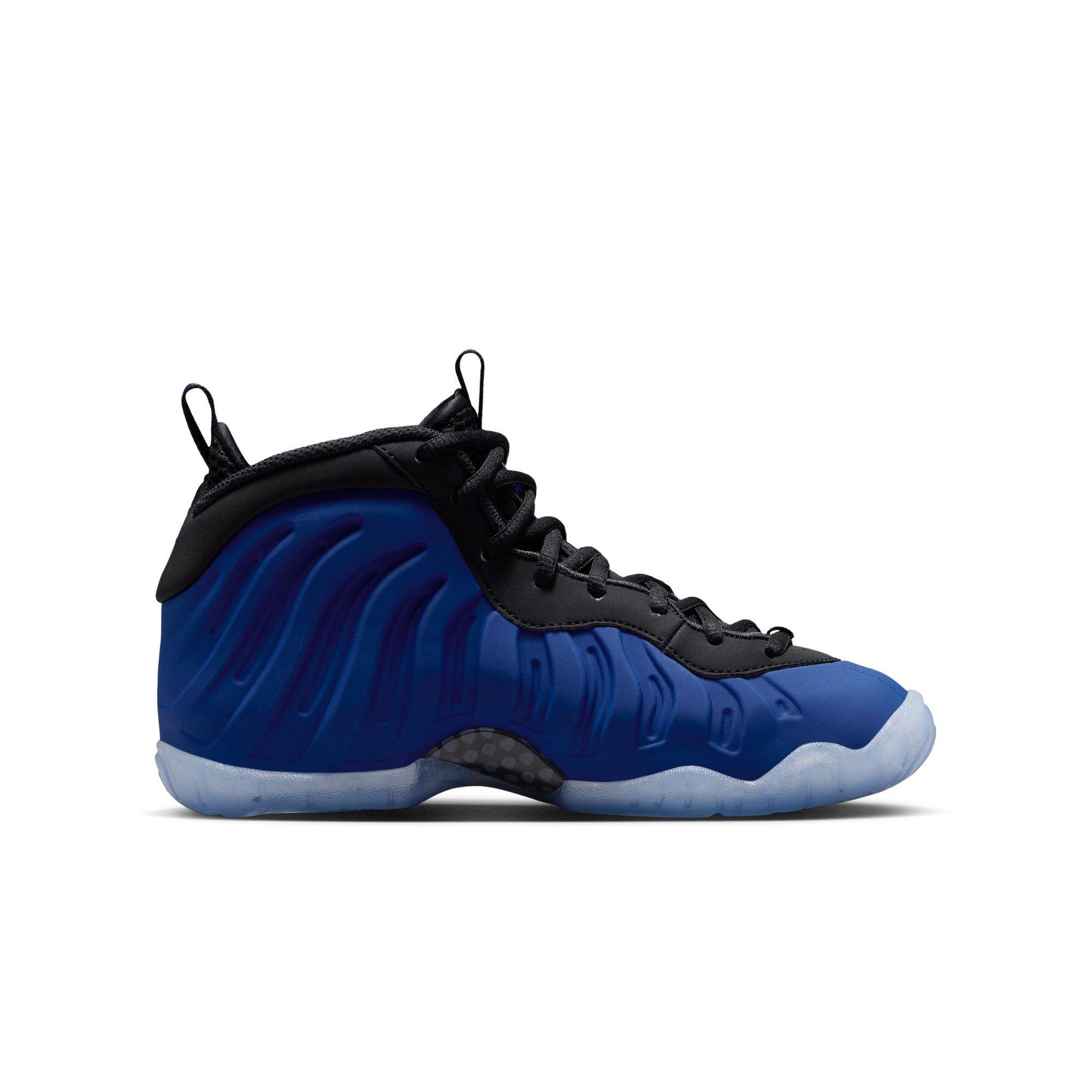 Nike Little Posite One "Deep Royal/Black" Grade School Boys' Shoe - BLUE/BLACK Thumbnail View 2