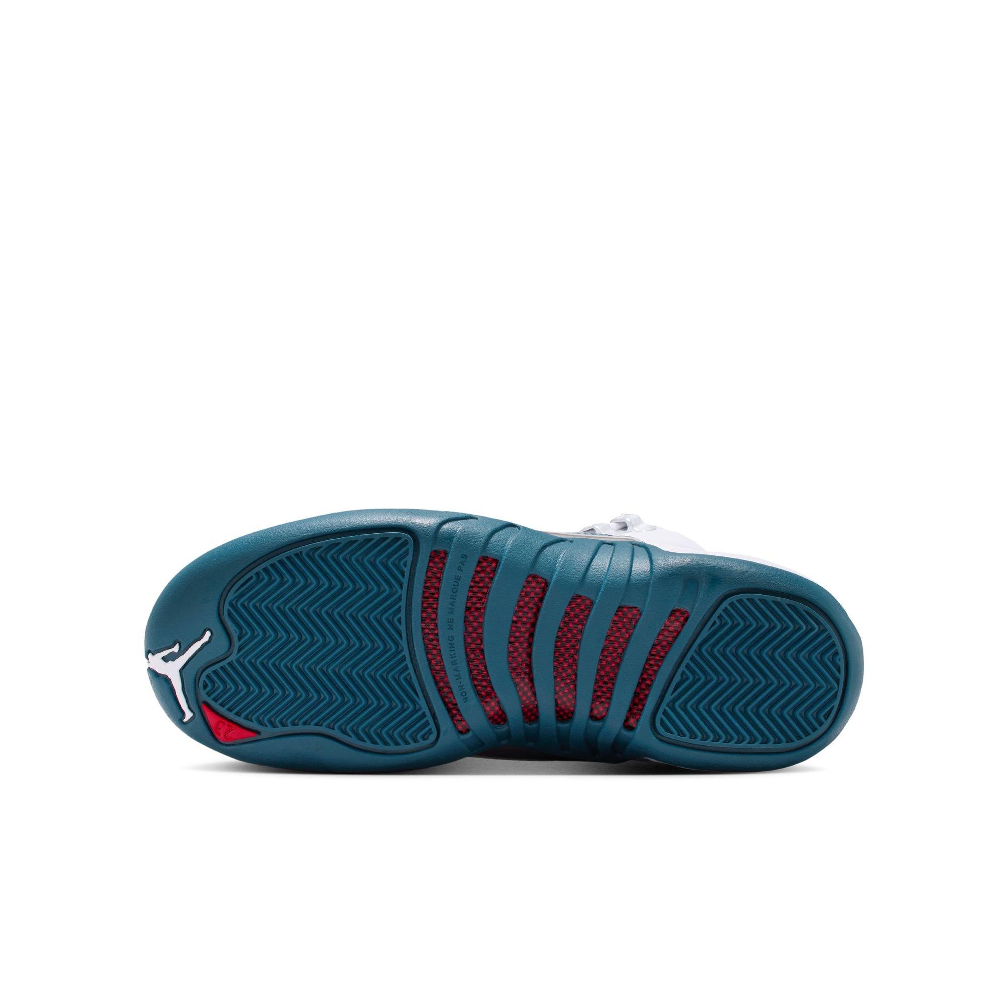 Jordan 12 Retro Grade School Kids' “French Blue and White” Shoe