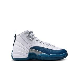 Jordan 12 Retro “French Blue and White” Grade School Kids' Shoe