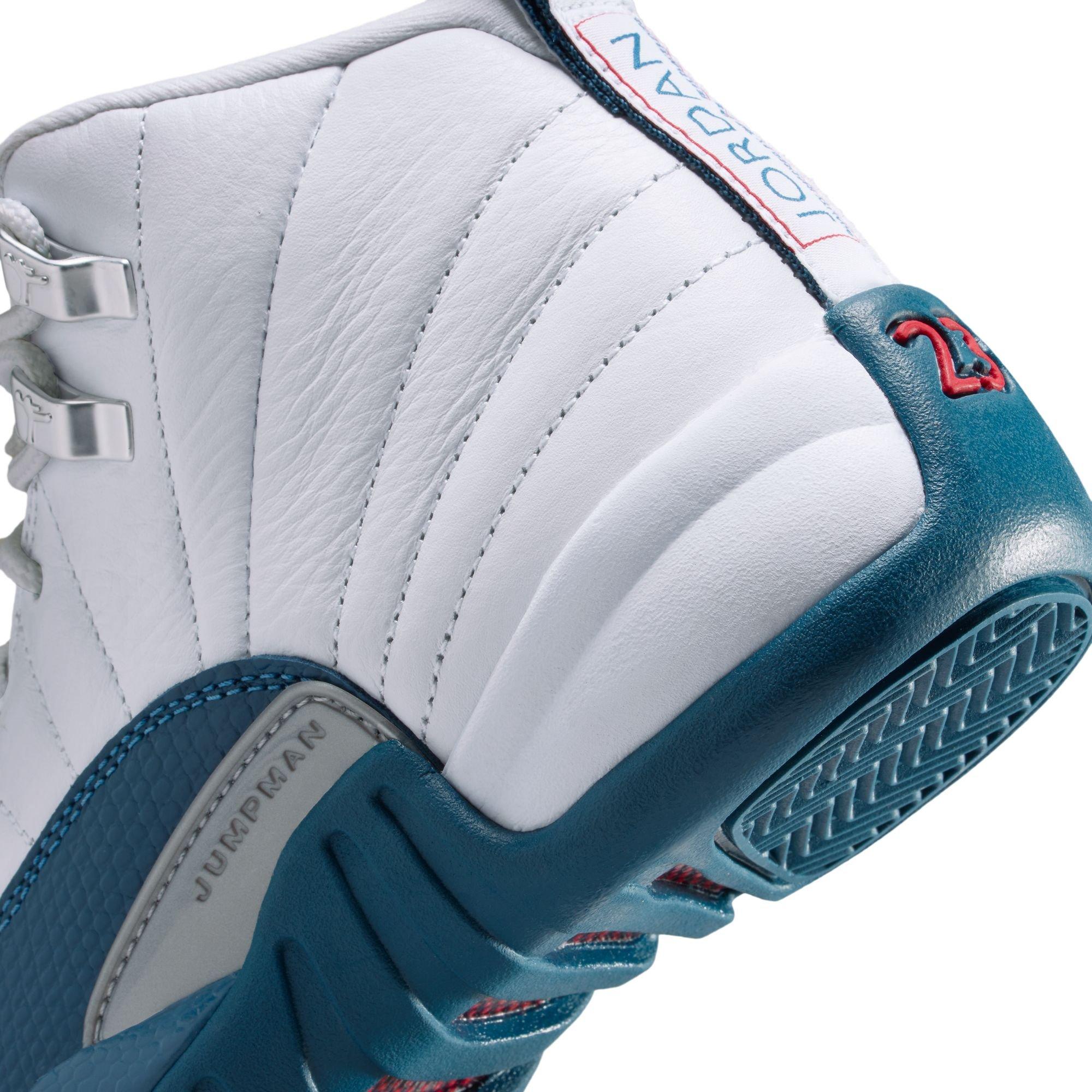 Jordan 12 Retro Grade School Kids' “French Blue and White” Shoe