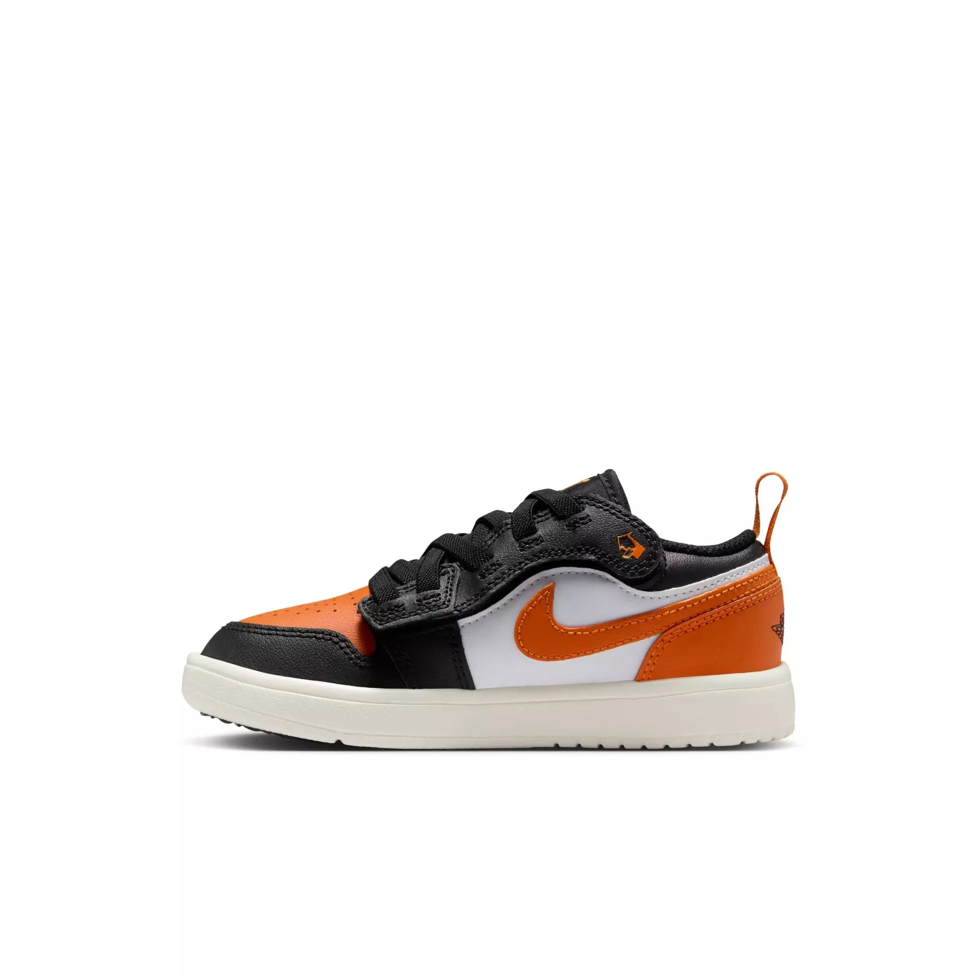 Jordan 1 Low Alt "Black/Starfish/White" Preschool Boys' Shoe - ORANGE/BLACK