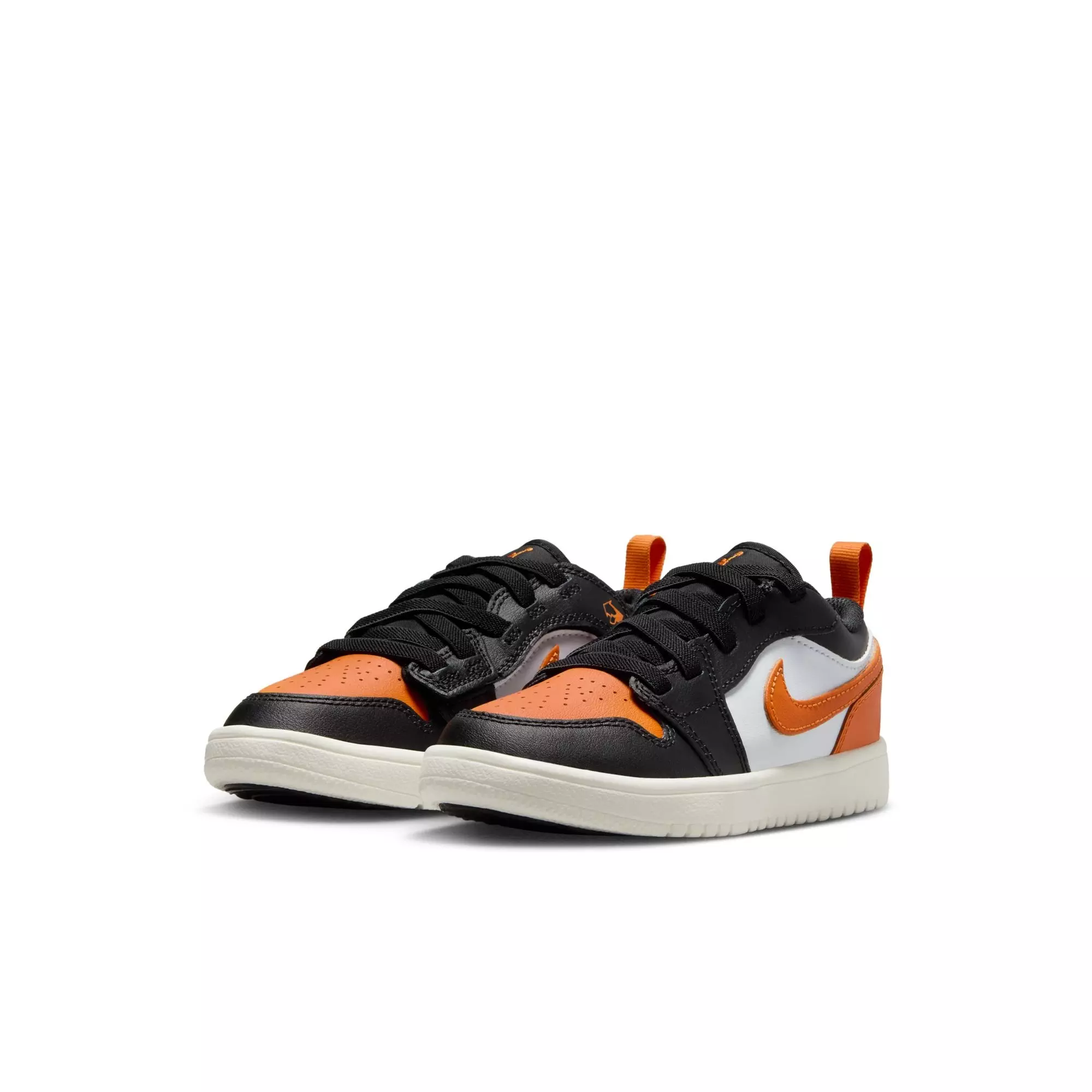 Jordan 1 Low Alt "Black/Starfish/White" Preschool Boys' Shoe - ORANGE/BLACK