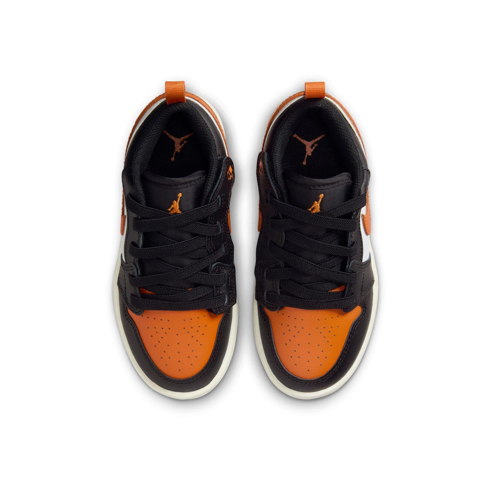 Jordan 1 Low Alt Preschool Boys' "Black/Starfish/White" Shoe