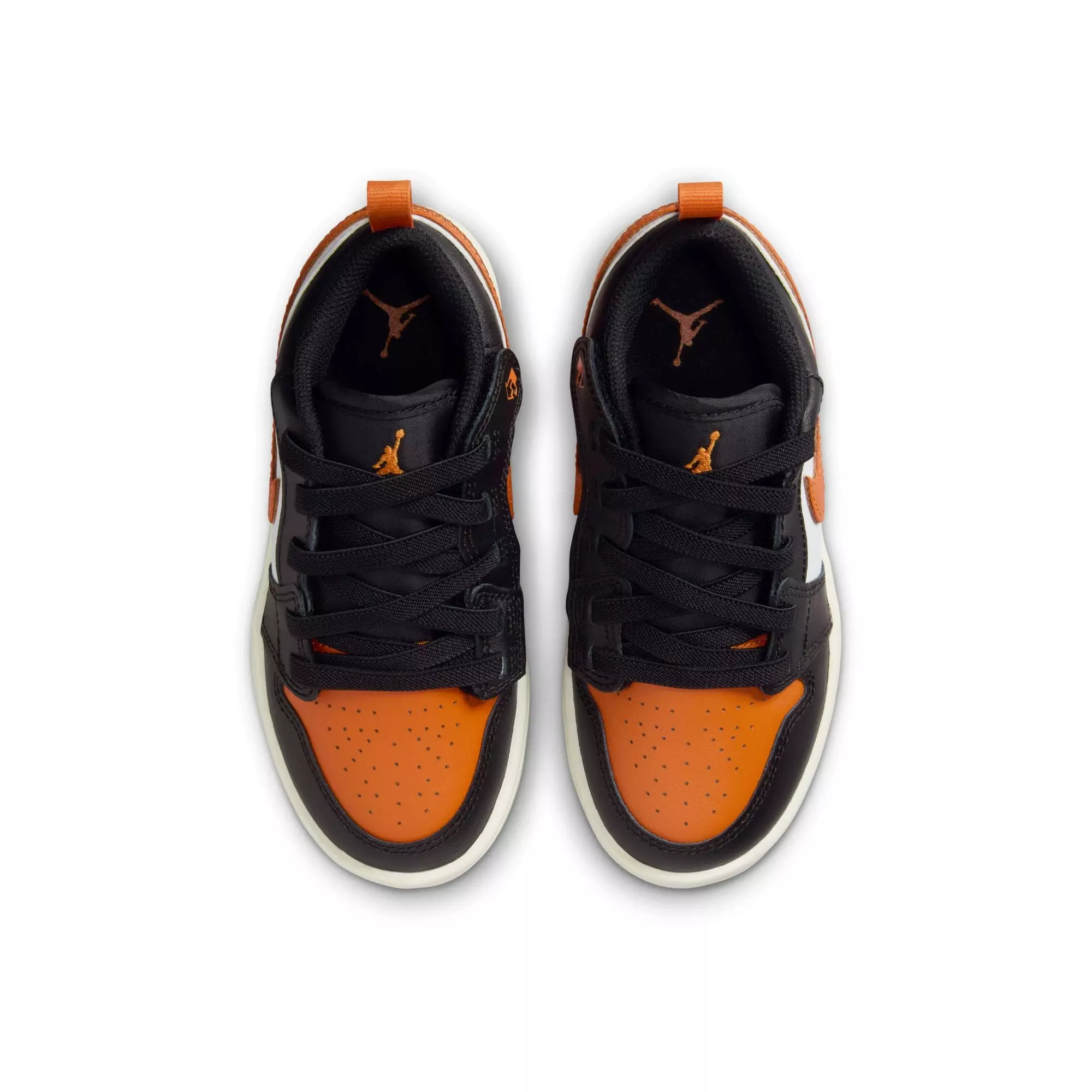 Jordan 1 Low Alt "Black/Starfish/White" Preschool Boys' Shoe - ORANGE/BLACK