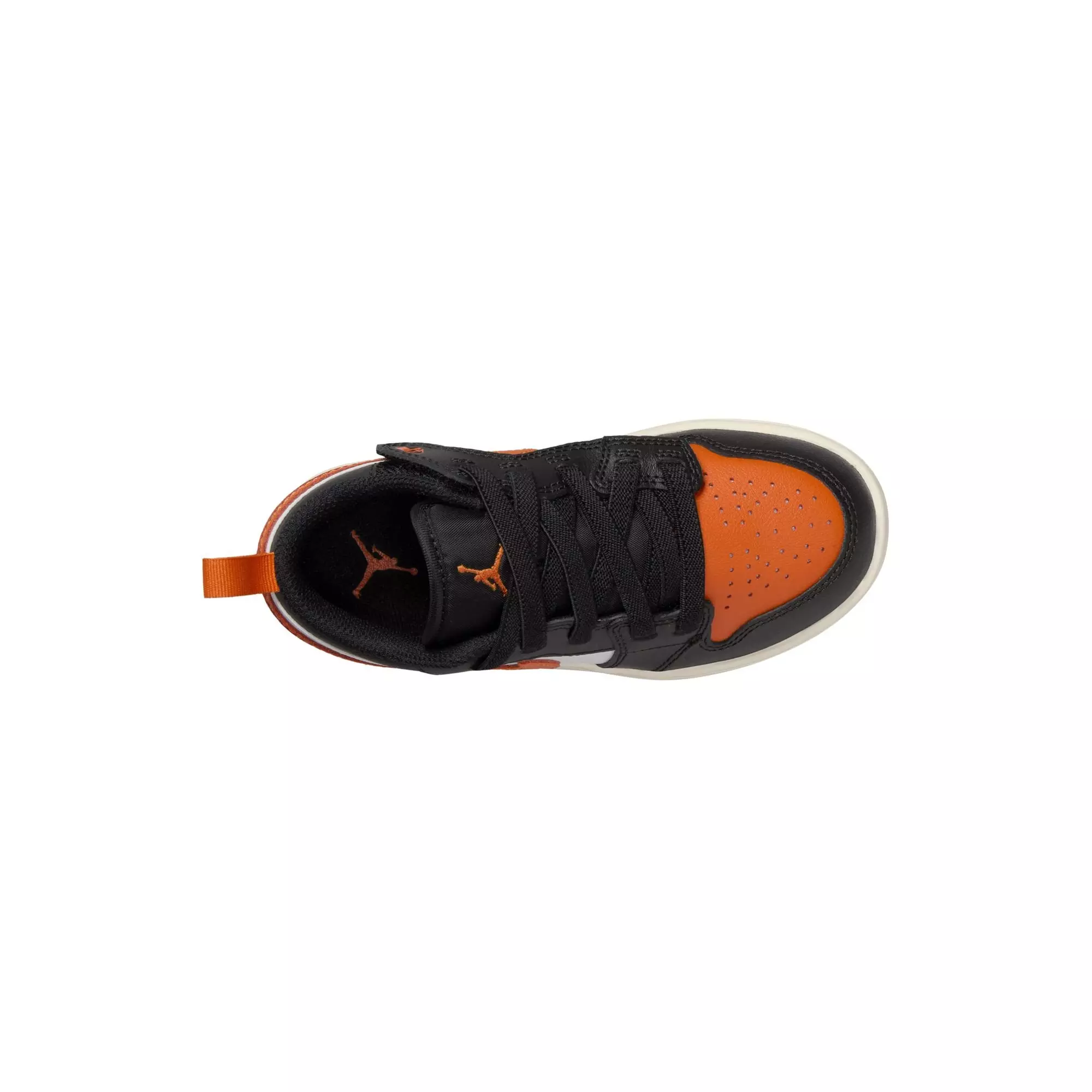 Jordan 1 Low Alt "Black/Starfish/White" Preschool Boys' Shoe - ORANGE/BLACK