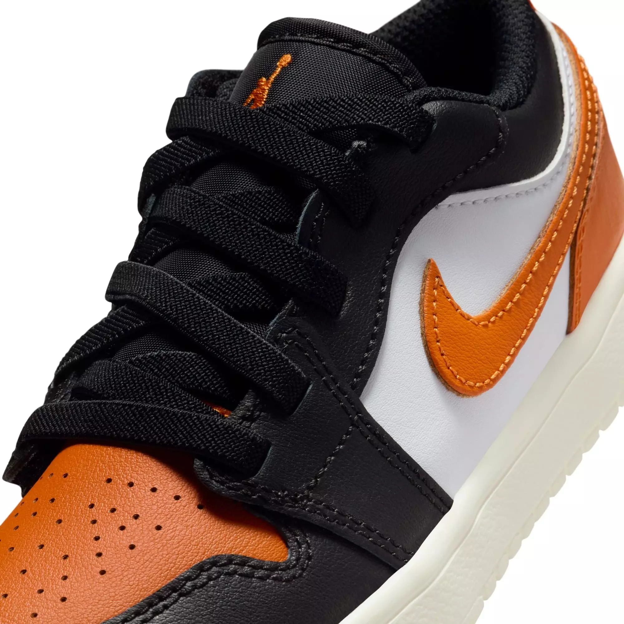 Jordan 1 Low Alt "Black/Starfish/White" Preschool Boys' Shoe - ORANGE/BLACK