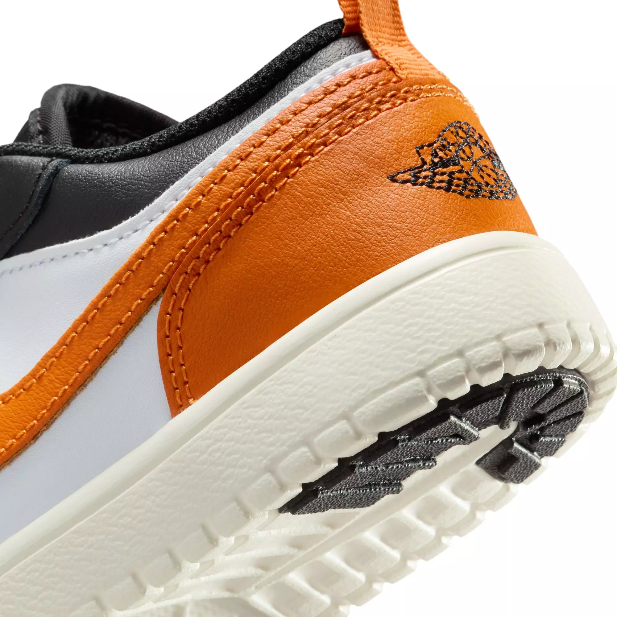 Jordan 1 Low Alt "Black/Starfish/White" Preschool Boys' Shoe - ORANGE/BLACK