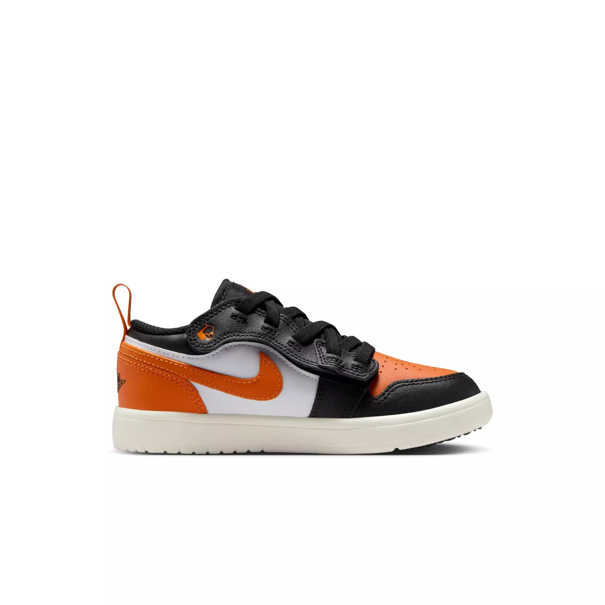 Jordan 1 Low Alt "Black/Starfish/White" Preschool Boys' Shoe - ORANGE/BLACK