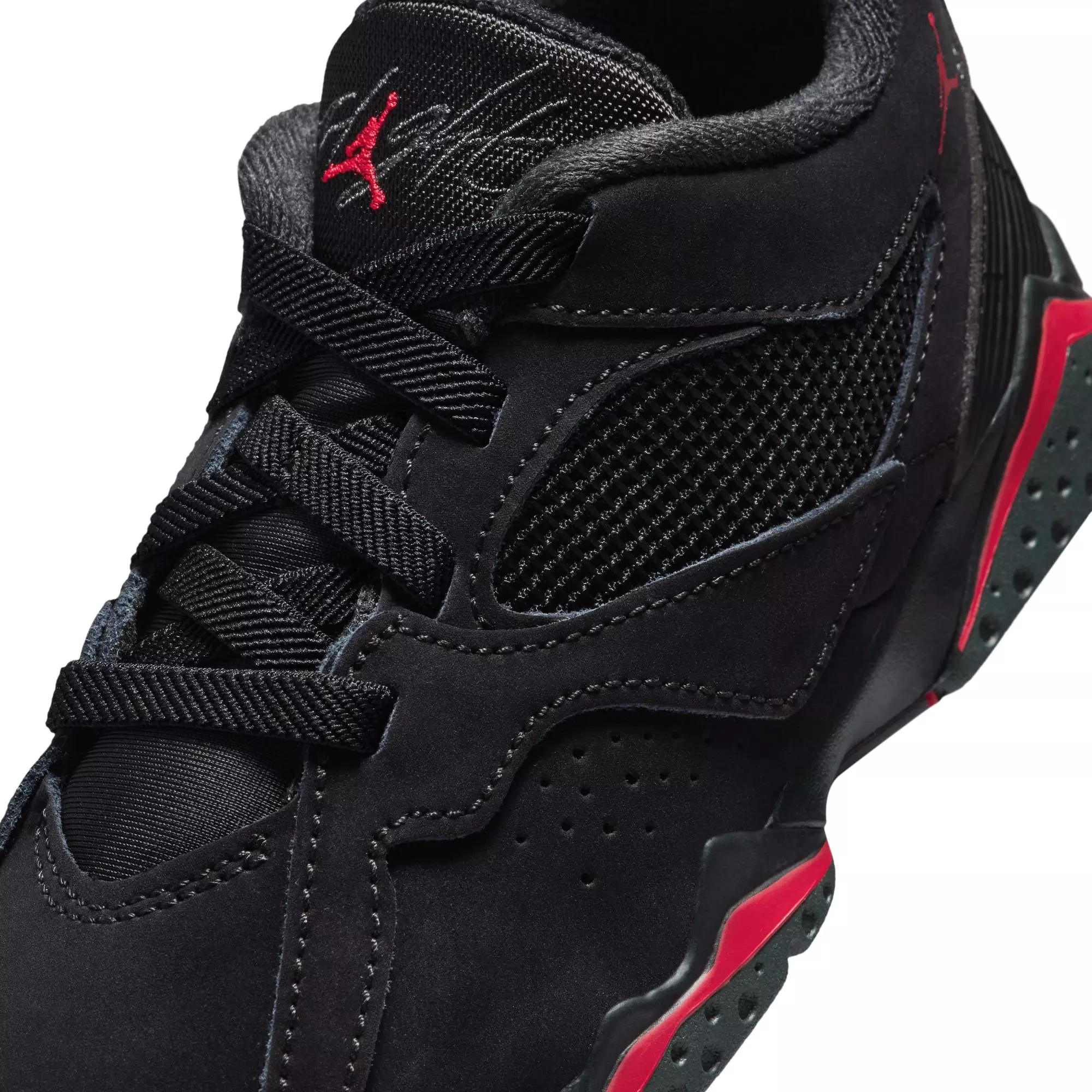 Jordan MVP 92 "Black/Gym Red/Anthracite" Preschool Boys' Shoe​ - BLACK/RED