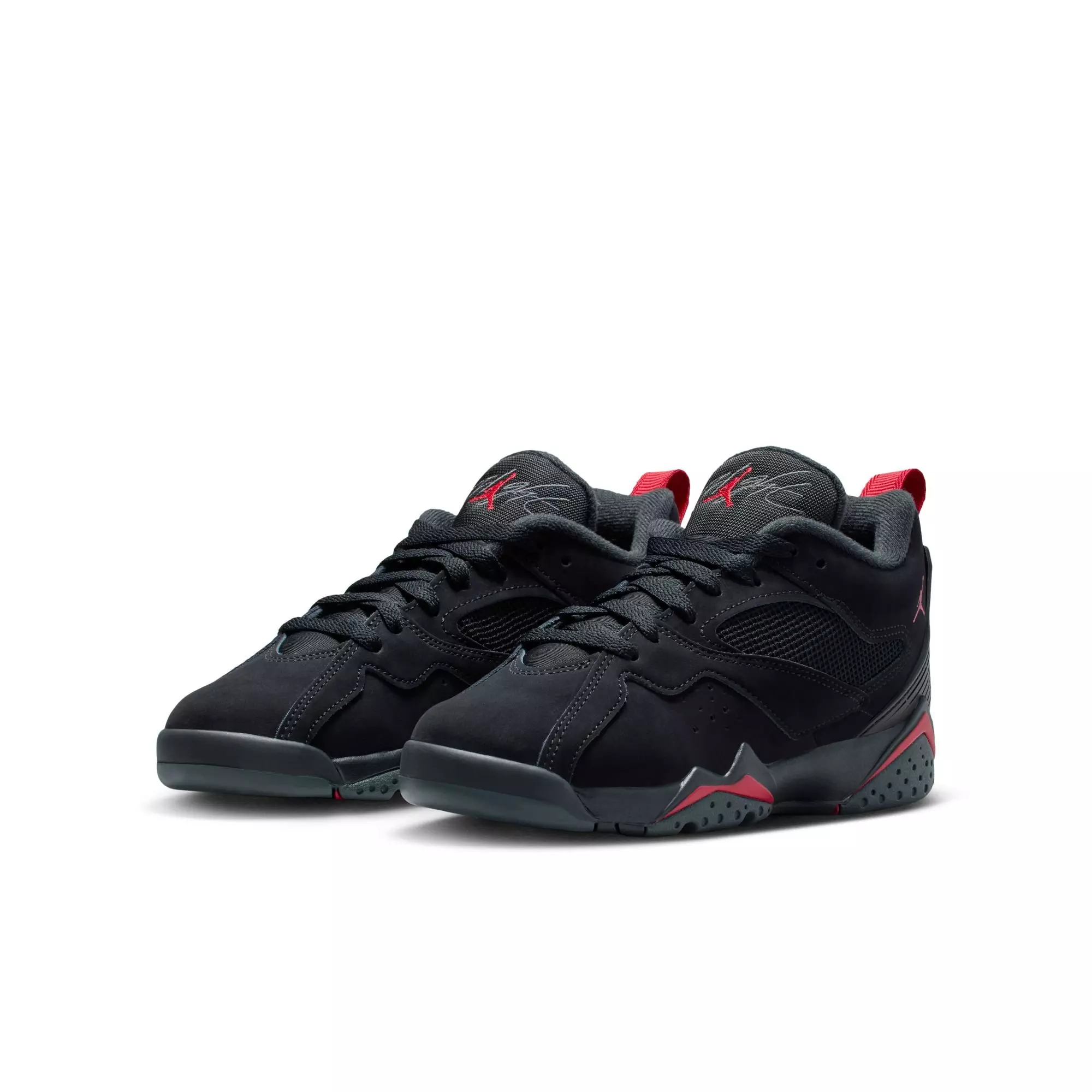 Jordan MVP 92 "Black/Gym Red/Anthracite" Grade School Boys' Shoe - BLACK/RED