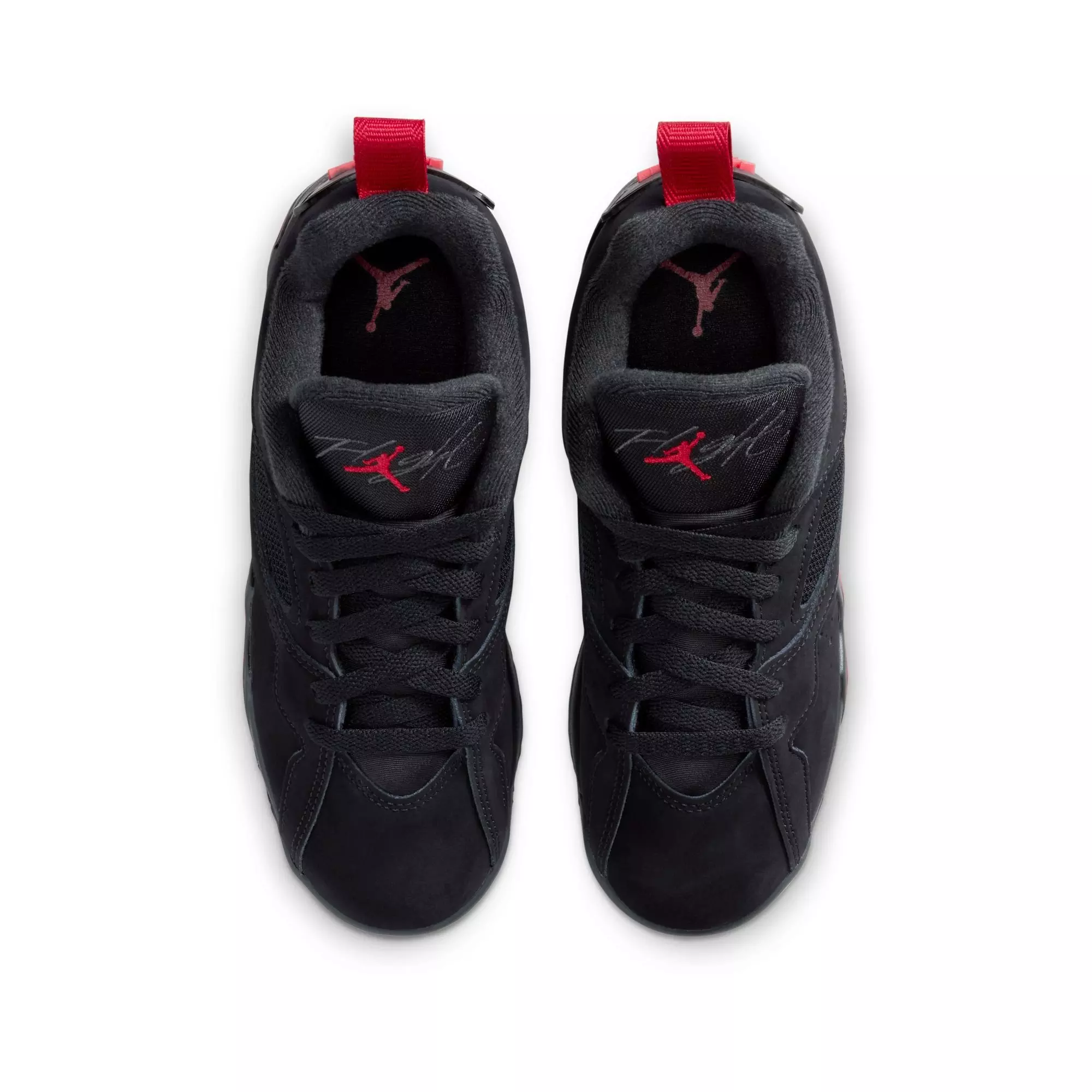 Jordan MVP 92 "Black/Gym Red/Anthracite" Grade School Boys' Shoe - BLACK/RED