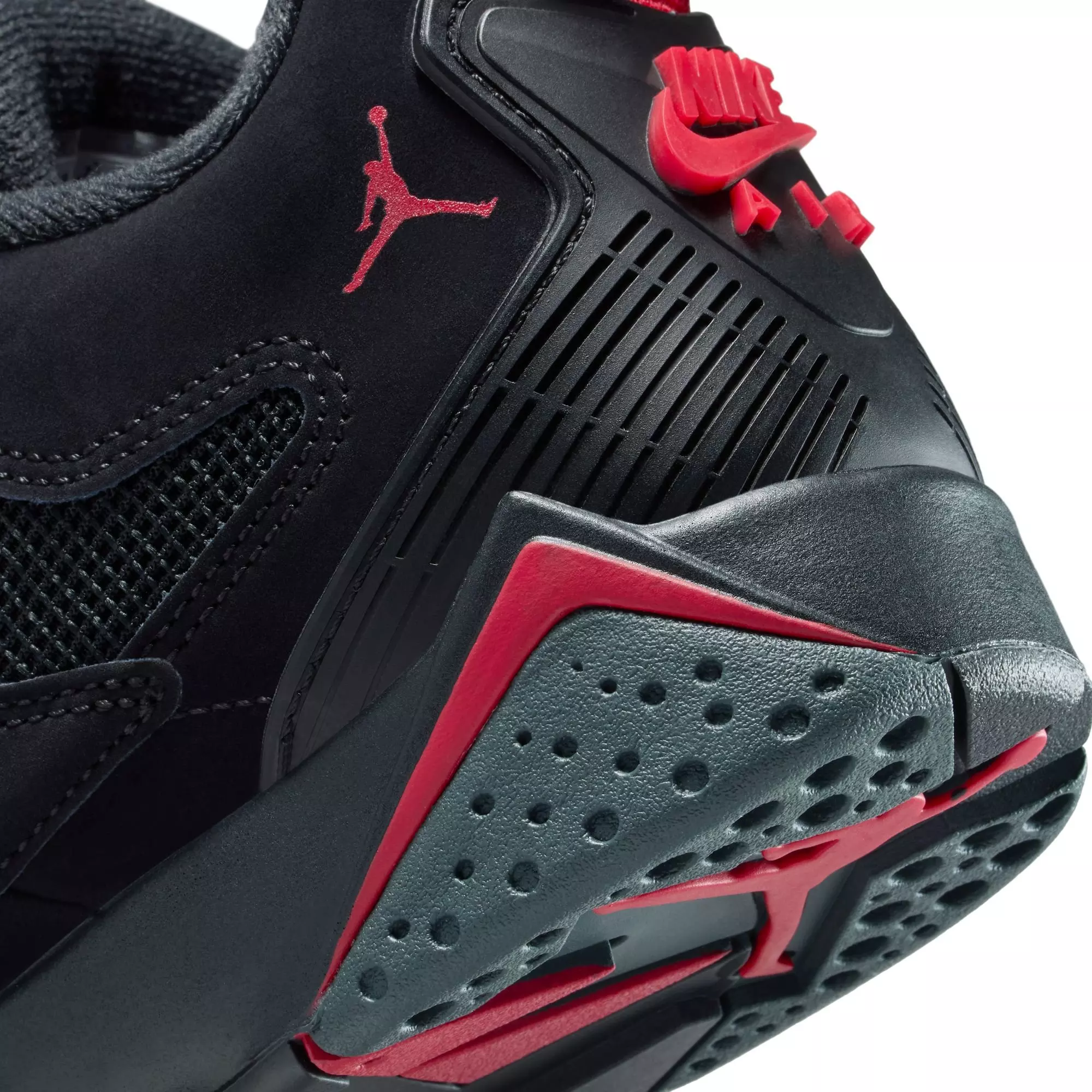 Jordan MVP 92 "Black/Gym Red/Anthracite" Grade School Boys' Shoe - BLACK/RED