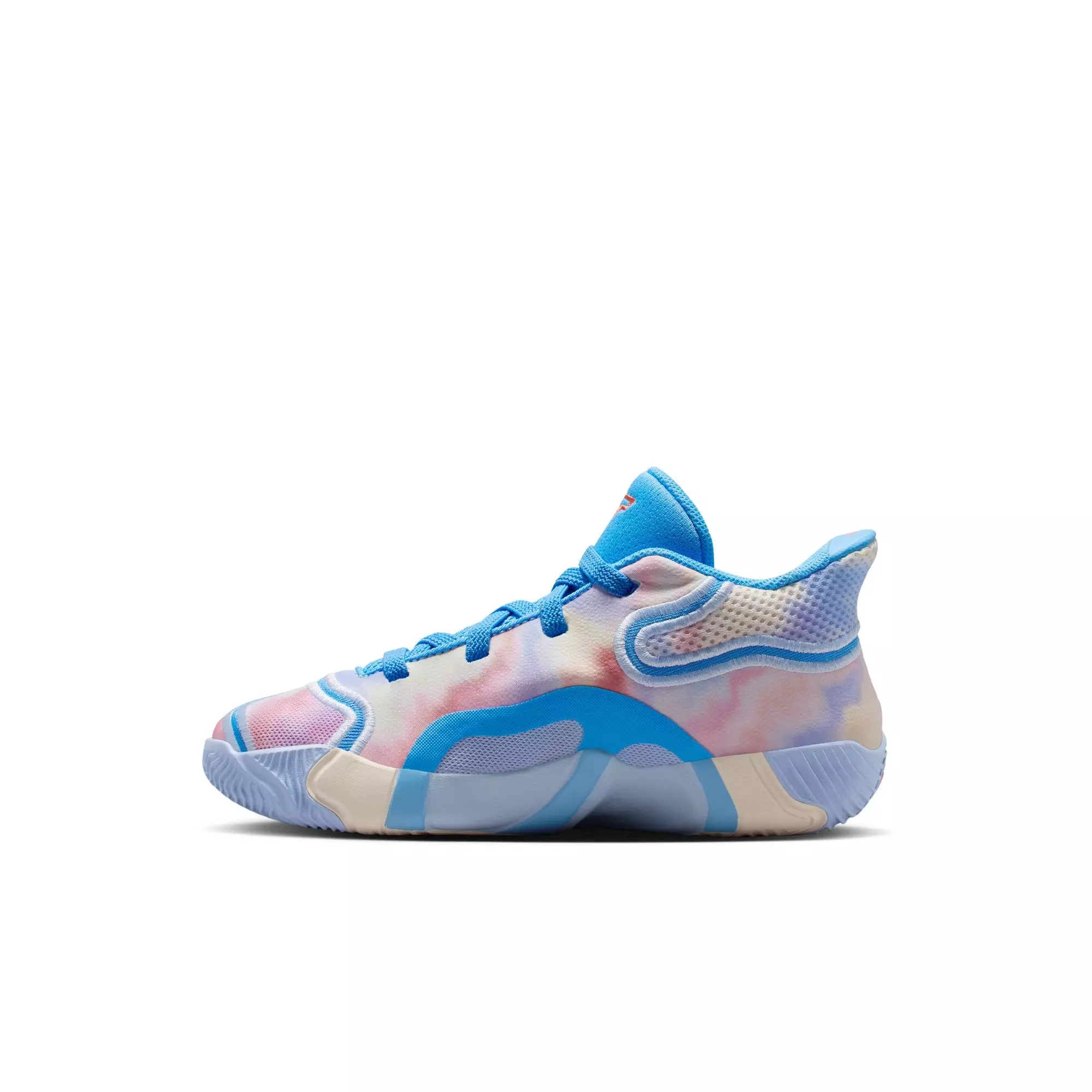 Jordan Tatum 3 "Tie Dye" Preschool Kids' Basketball Shoe - UNIVERSITY BLUE/CAMELLIA/PALE IVORY