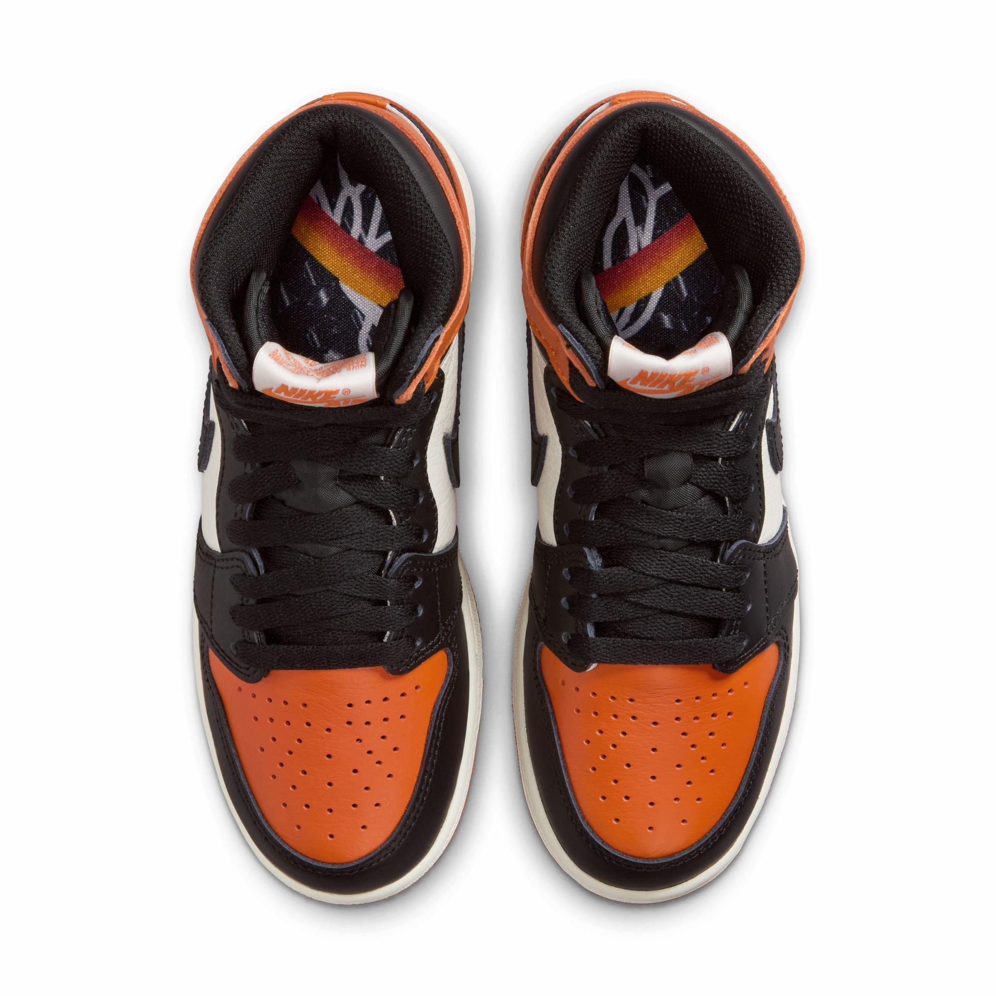 Leather High-Top Jordan 1 Retro OG Kids' Sneakers | Hibbett