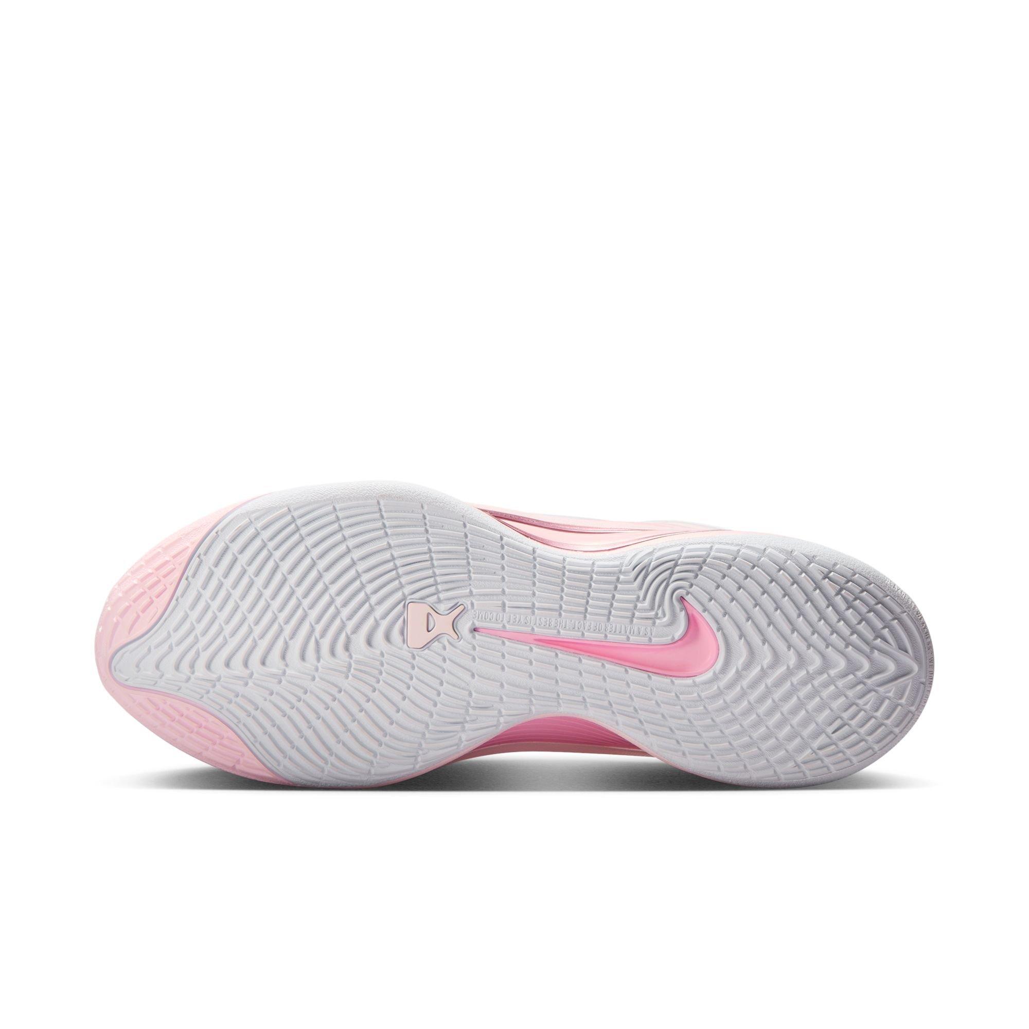Nike A'One White/Perfect Pink Women's #1 Draft Pick Basketball Shoe