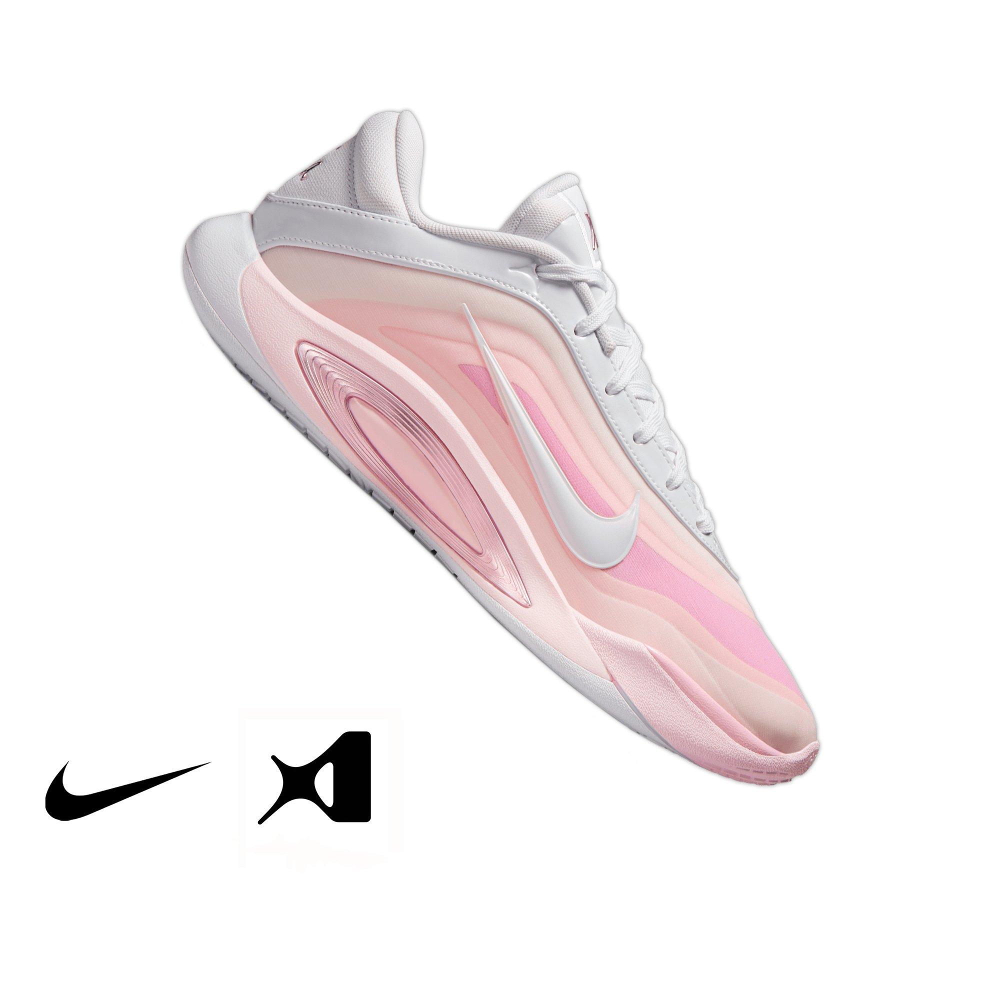 Nike A'One "#1 Draft Pick" Basketball Shoe - WHITE/PERFECT PINK/PRISM PINK