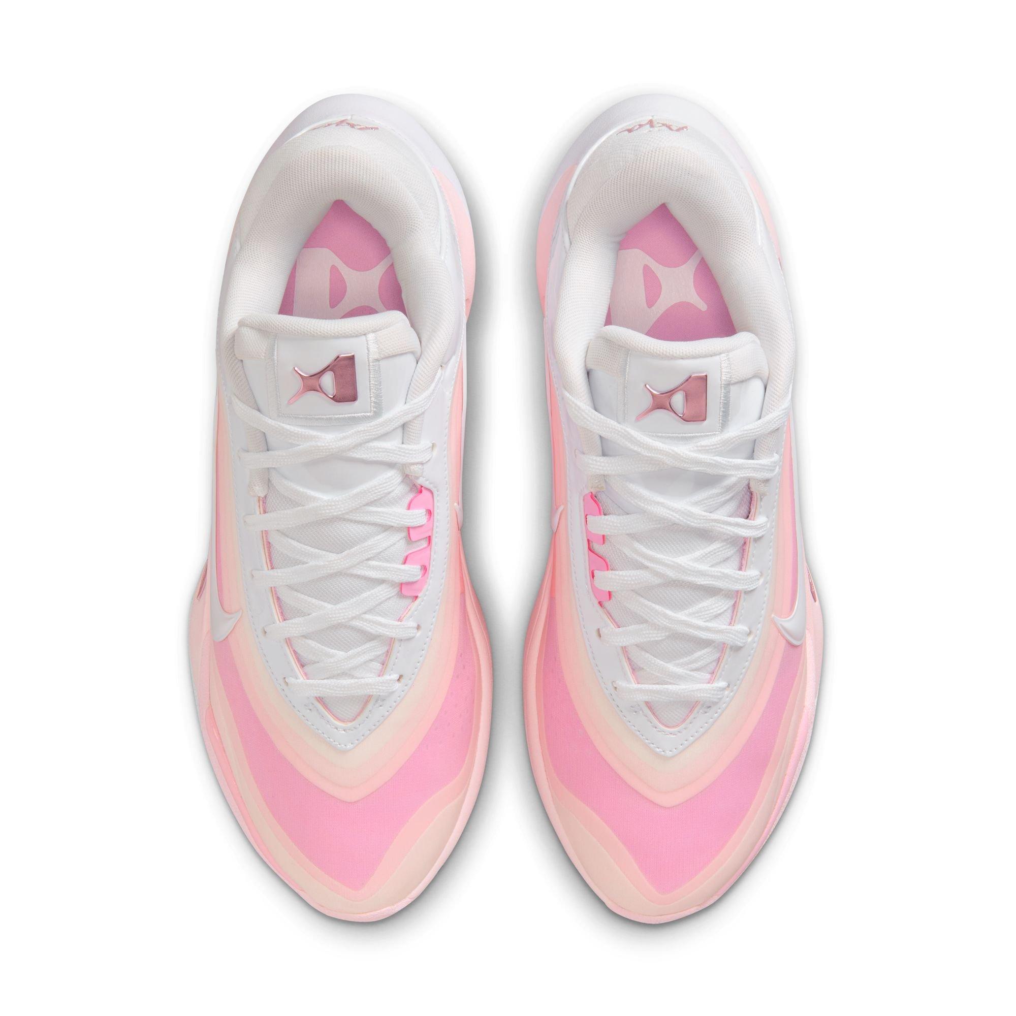 NIKE INC A'One Women's Basketball Shoe White/Pink | Hibbett