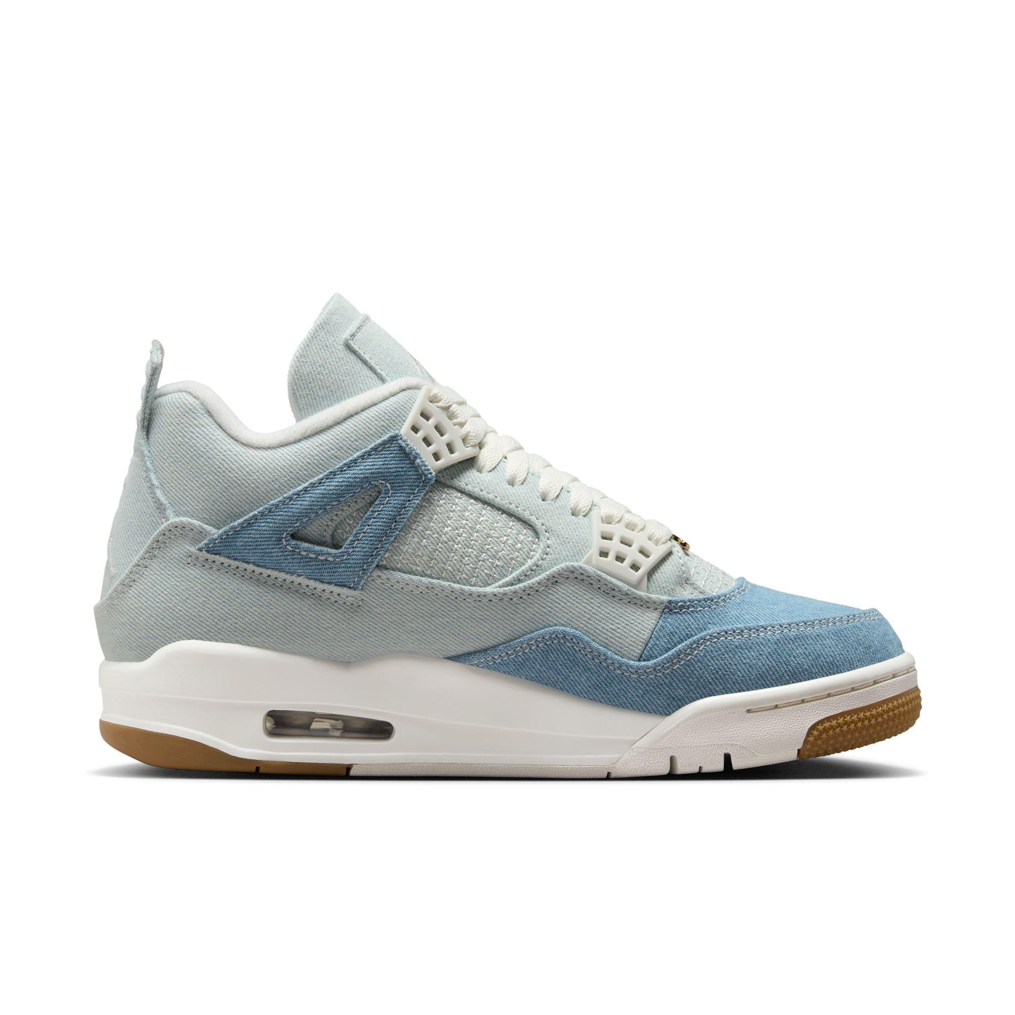 Jordan 4 Retro "Worn Blue" Women's Shoe - DENIM Thumbnail View 2