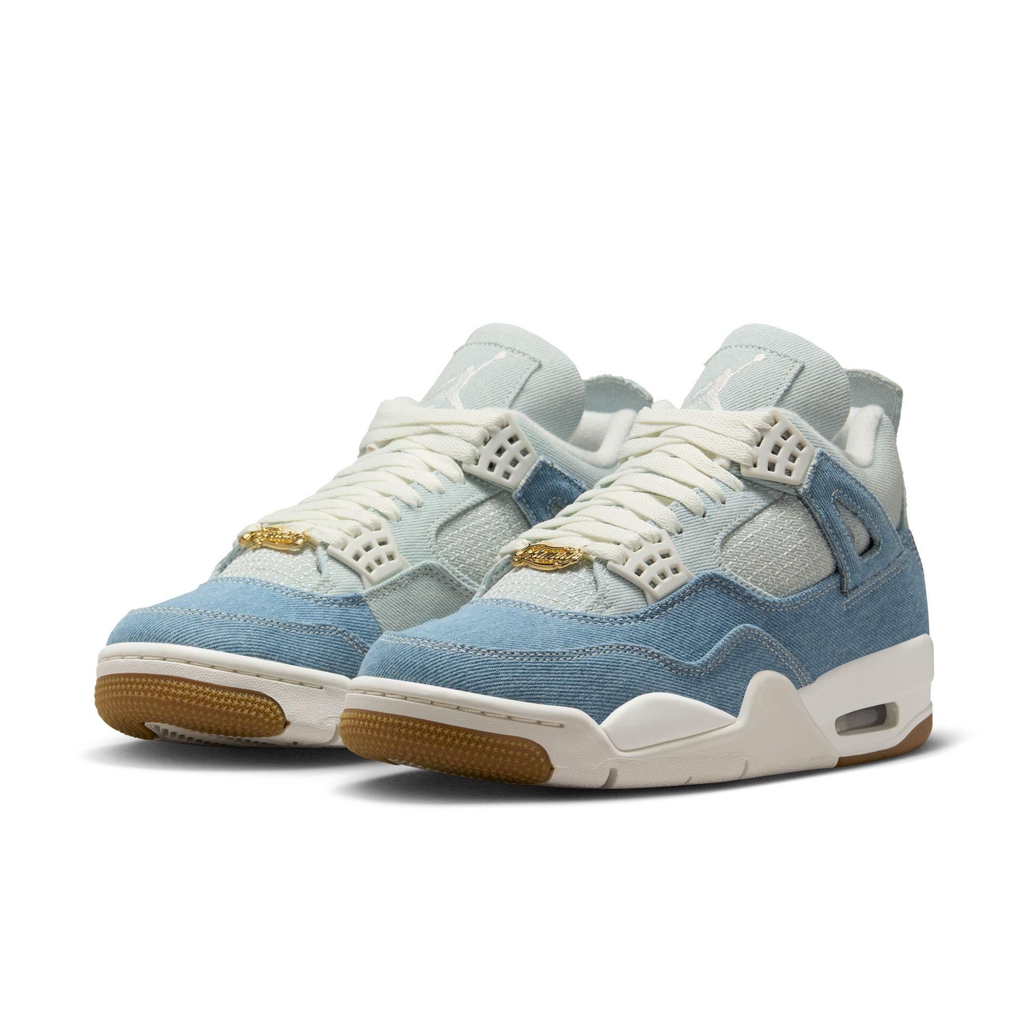 Jordan 4 Retro "Worn Blue" Women's Shoe - DENIM Thumbnail View 3