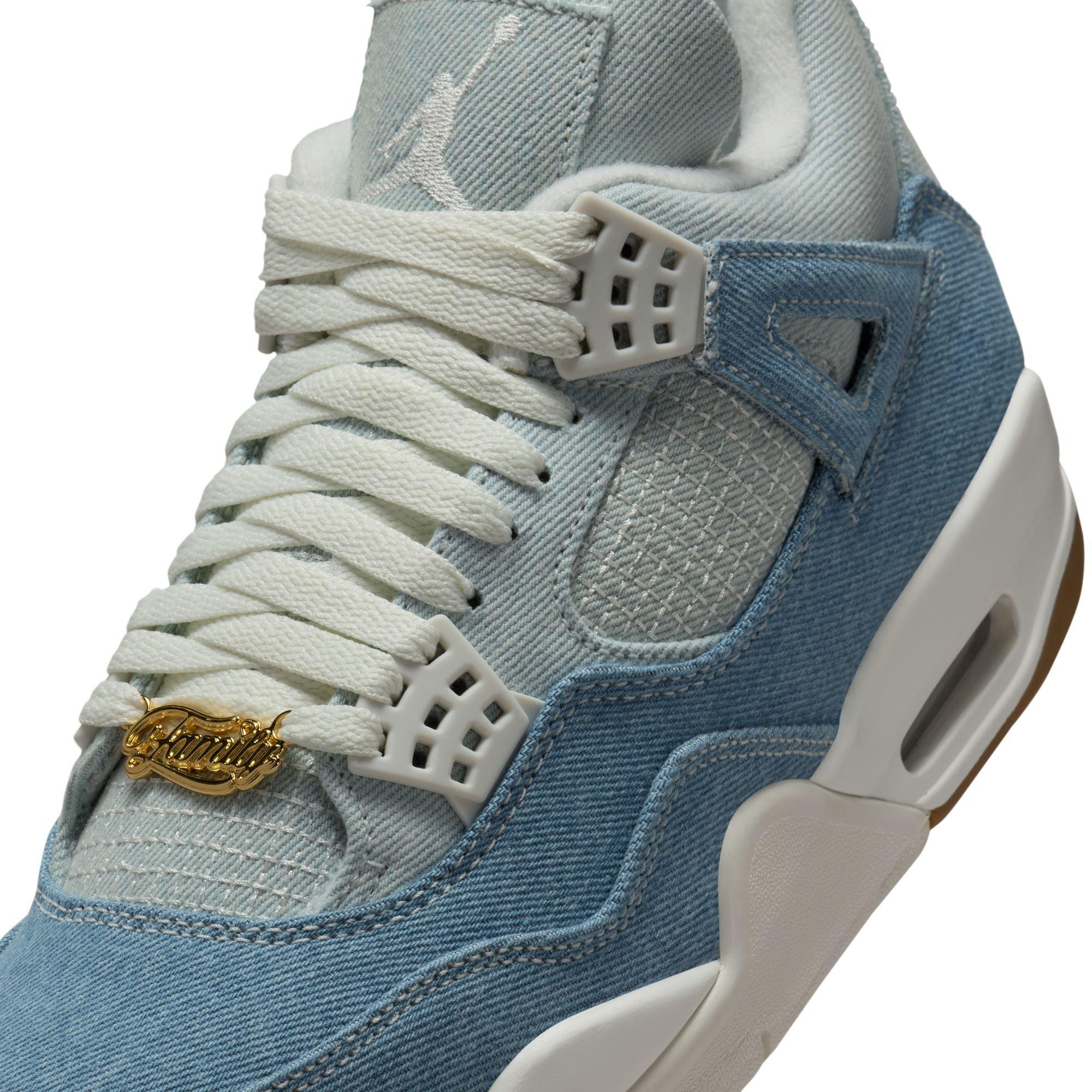 Jordan 4 Retro "Worn Blue" Women's Shoe - DENIM Thumbnail View 4