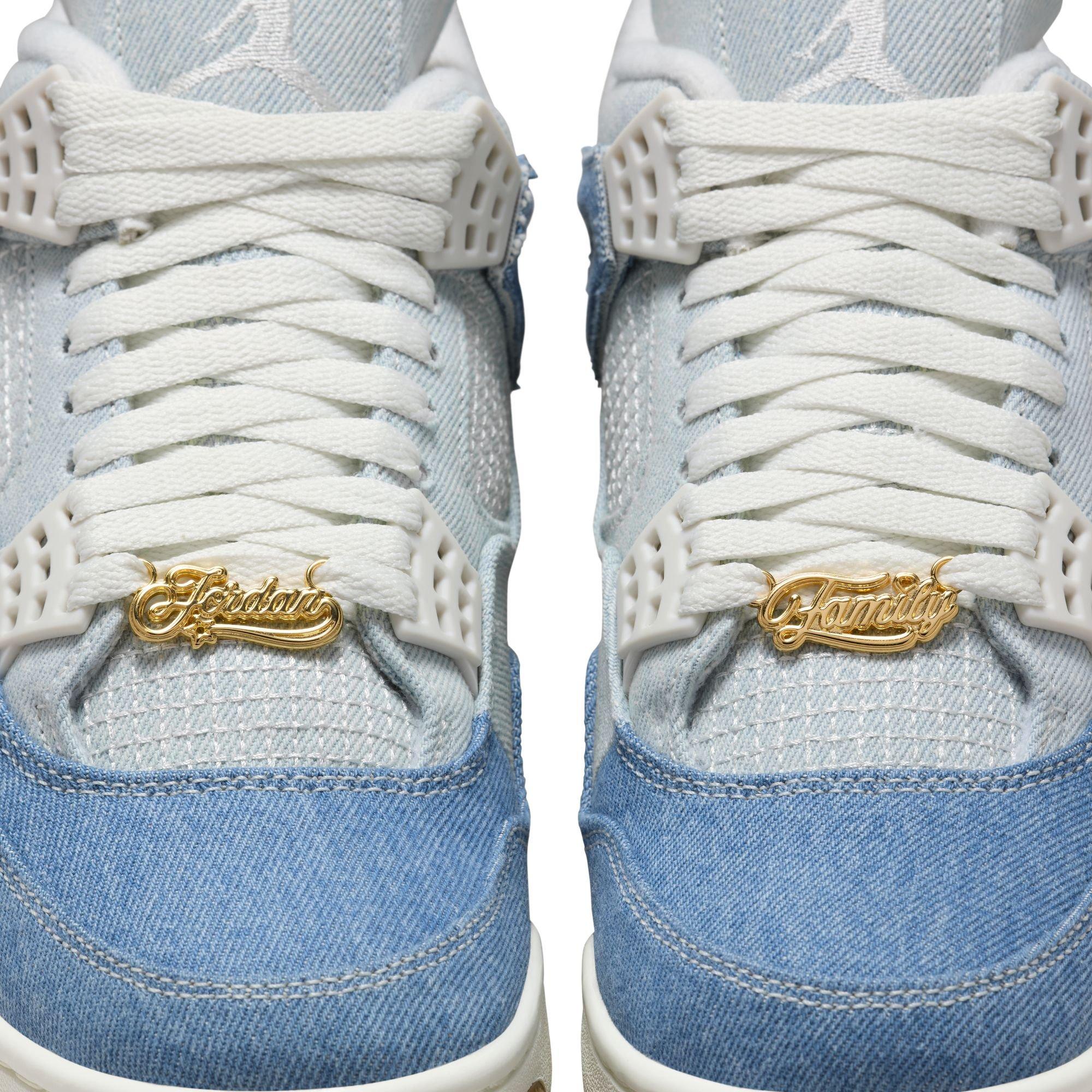 Jordan 4 Retro "Worn Blue" Women's Shoe - DENIM Thumbnail View 6