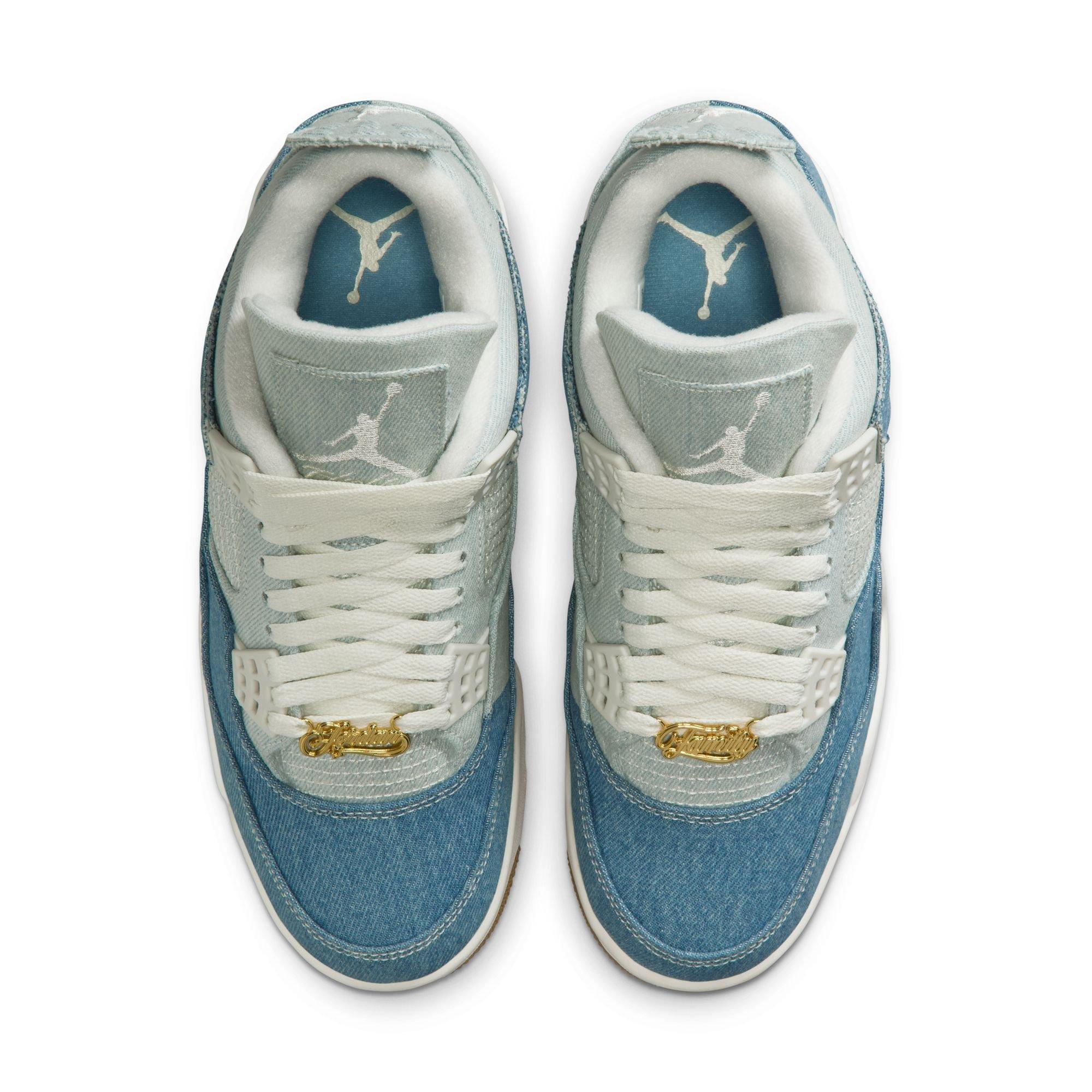 Jordan 4 Retro "Worn Blue" Women's Shoe - DENIM Thumbnail View 11