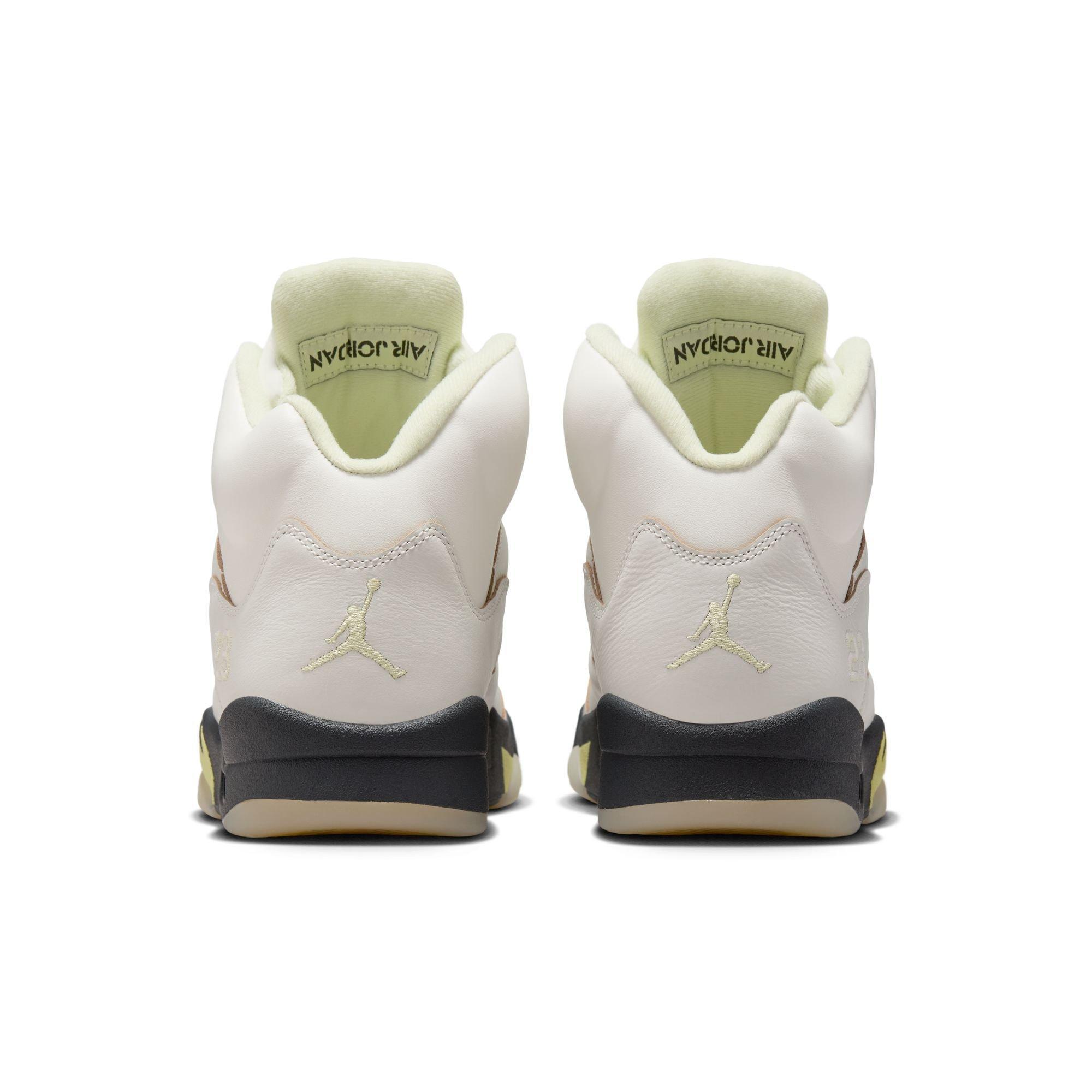 Jordan 5 Retro "Luminous Green and Sail" Women's Shoe - SAIL/LUMINOUS GREEN/ANTHRACITE Thumbnail View 10
