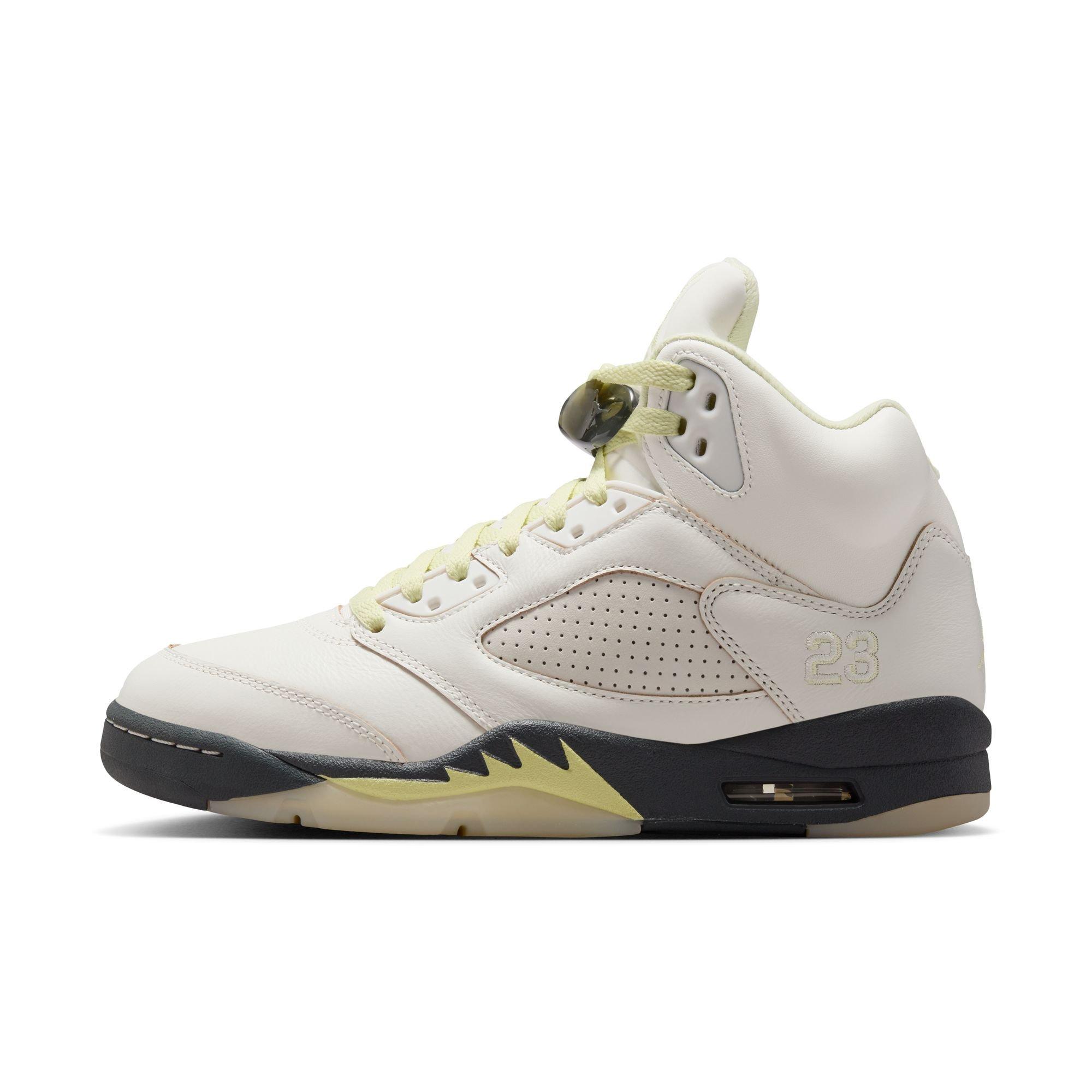 Jordan 5 Retro "Luminous Green and Sail" Women's Shoe - SAIL/LUMINOUS GREEN/ANTHRACITE Thumbnail View 8