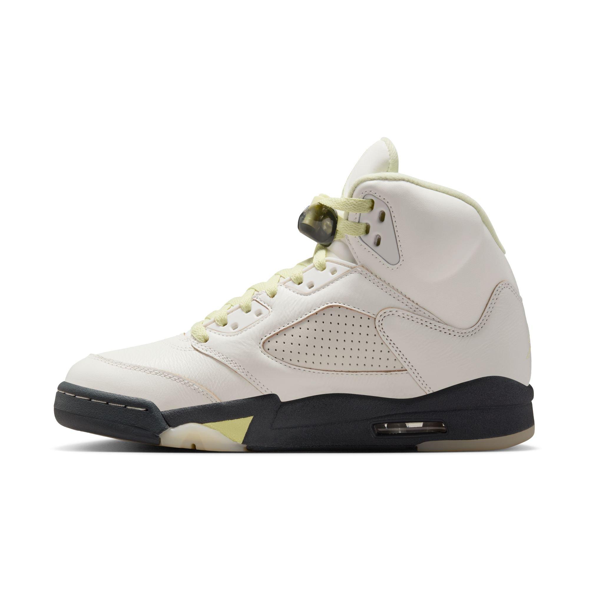 Jordan 5 Retro "Luminous Green and Sail" Women's Shoe - SAIL/LUMINOUS GREEN/ANTHRACITE Thumbnail View 9