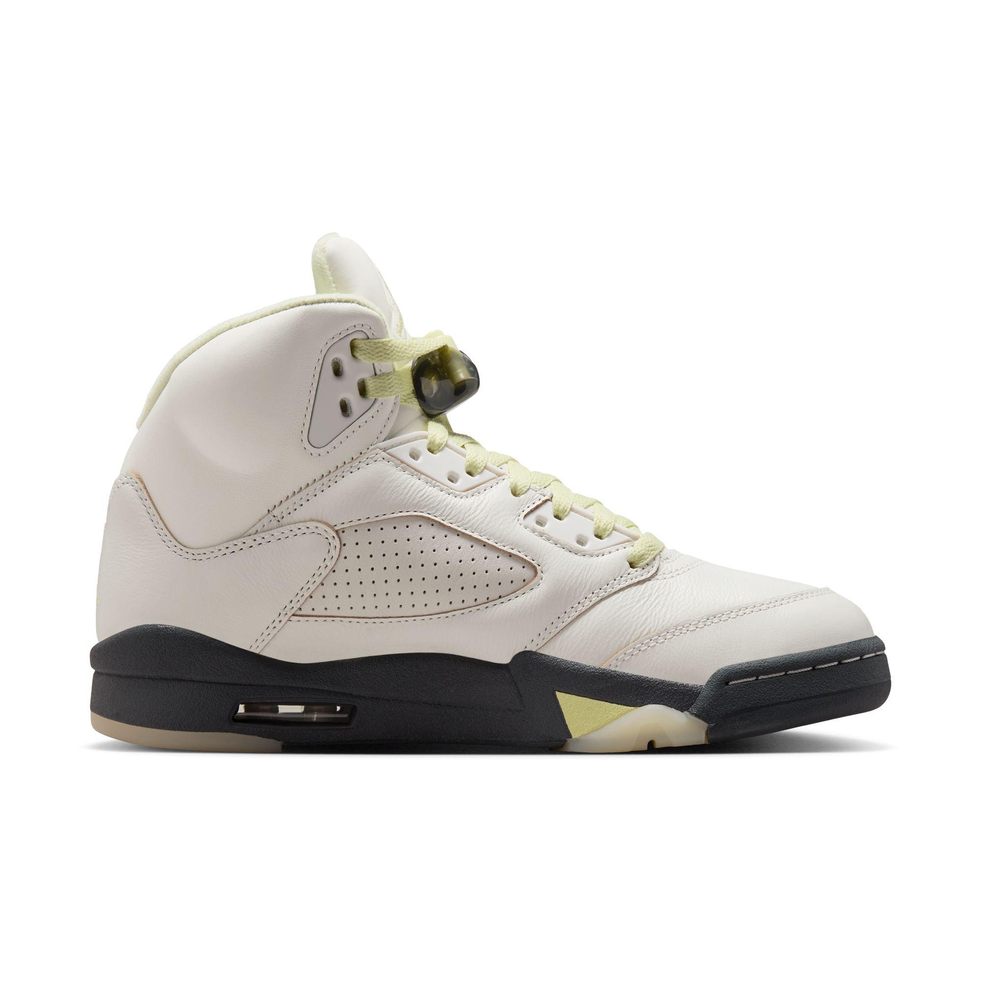 Jordan 5 Retro "Luminous Green and Sail" Women's Shoe - SAIL/LUMINOUS GREEN/ANTHRACITE Thumbnail View 2