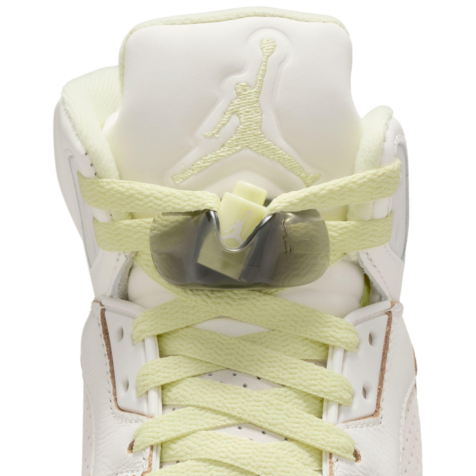 Jordan 5 Retro "Luminous Green and Sail" Women's Shoe - SAIL/LUMINOUS GREEN/ANTHRACITE Thumbnail View 6