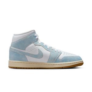 Jordan 1 Mid SE "White/Worn Blue/Sail/Gum Light Brown" Women's Shoe