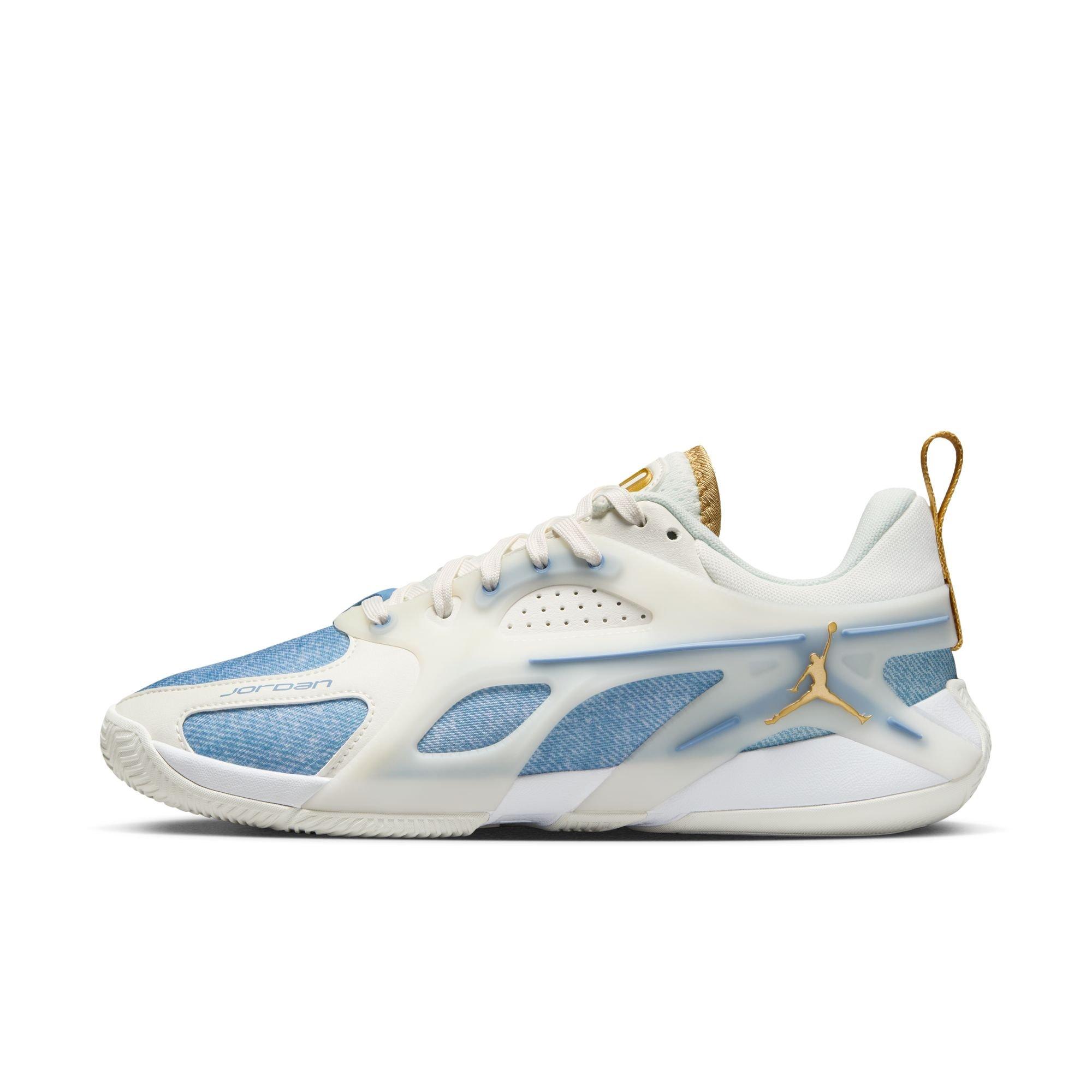 Jordan Heir "Denim and Gold" Women's Shoe - SAIL/METALLIC GOLD/WORK BLUE Thumbnail View 3